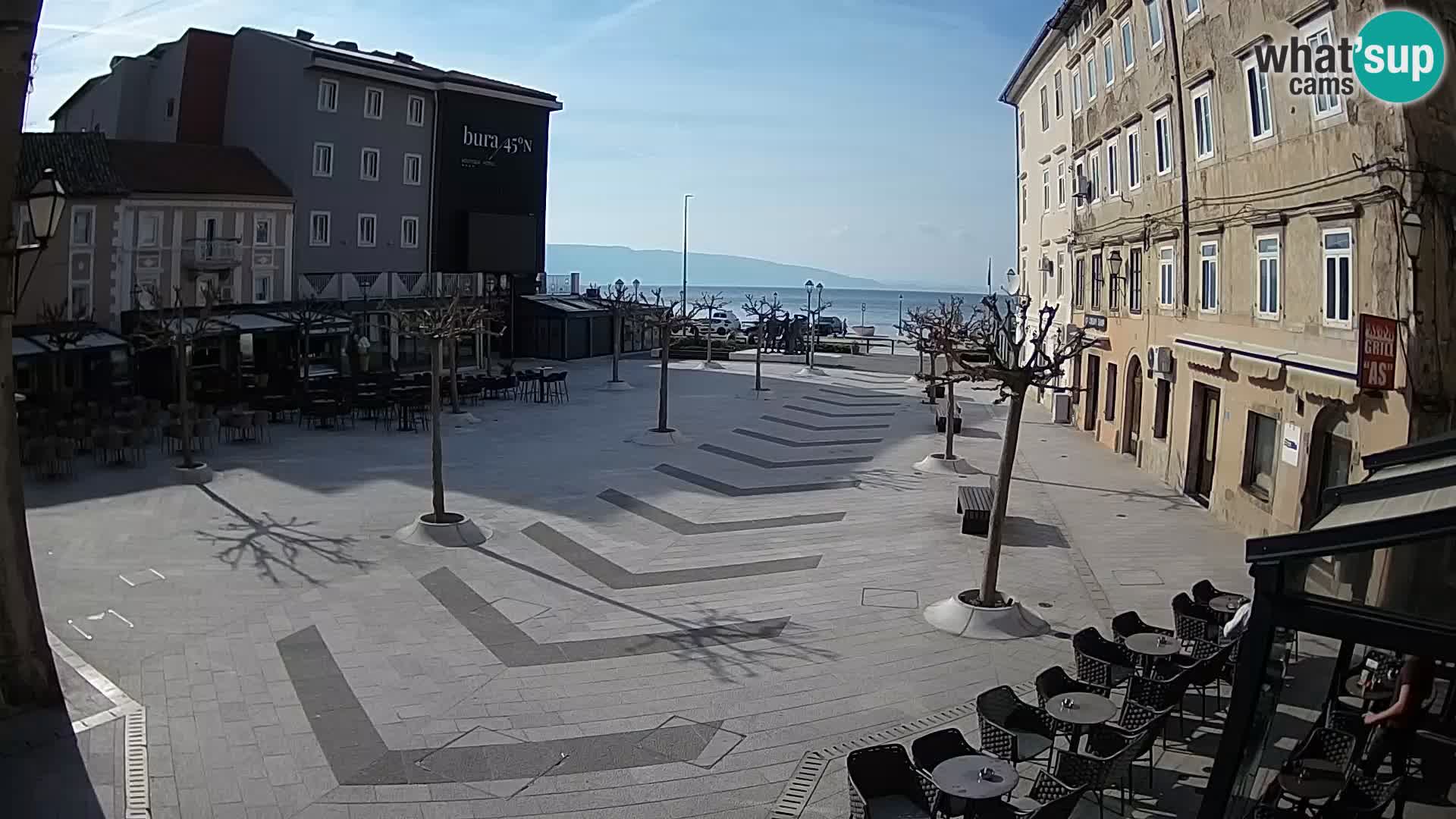 Centro della città di Senj – Piazza Pavlin – Live Cam Dalmazia