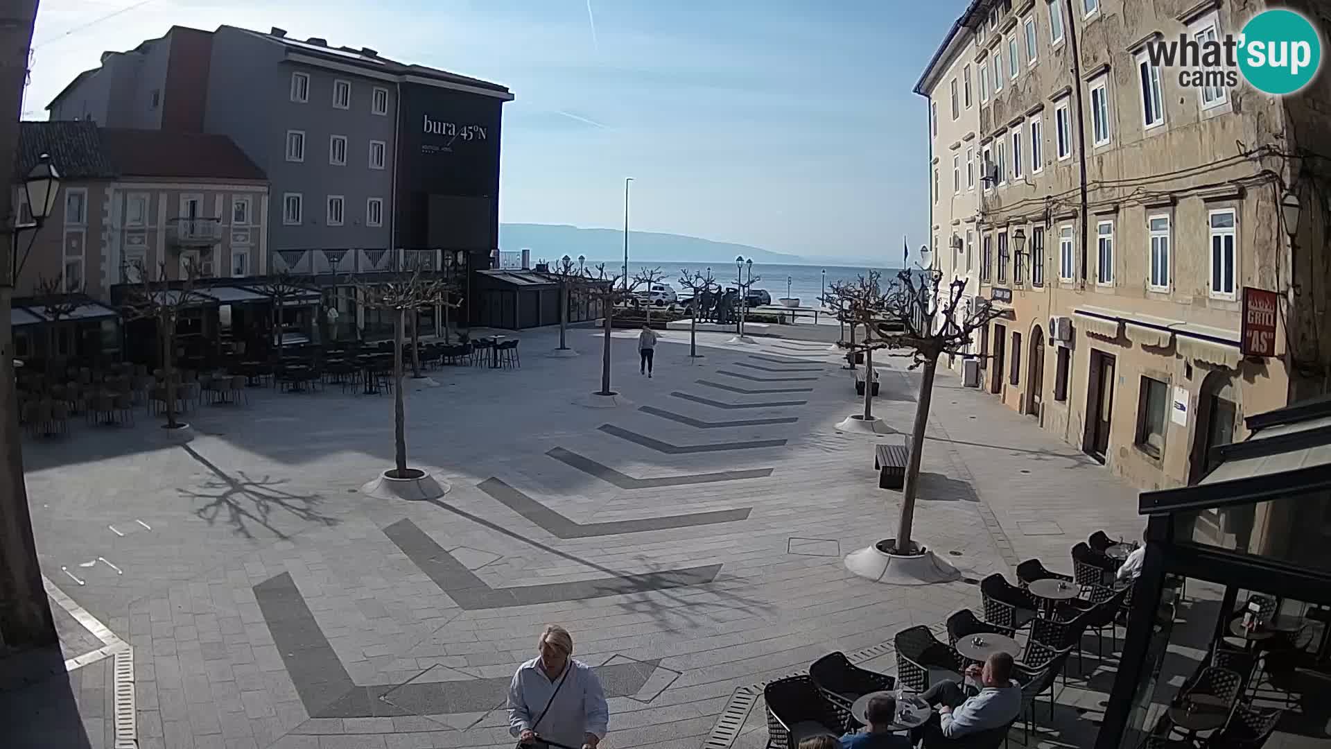 Center of Senj city – Pavlin square – Live Cam Dalmatia