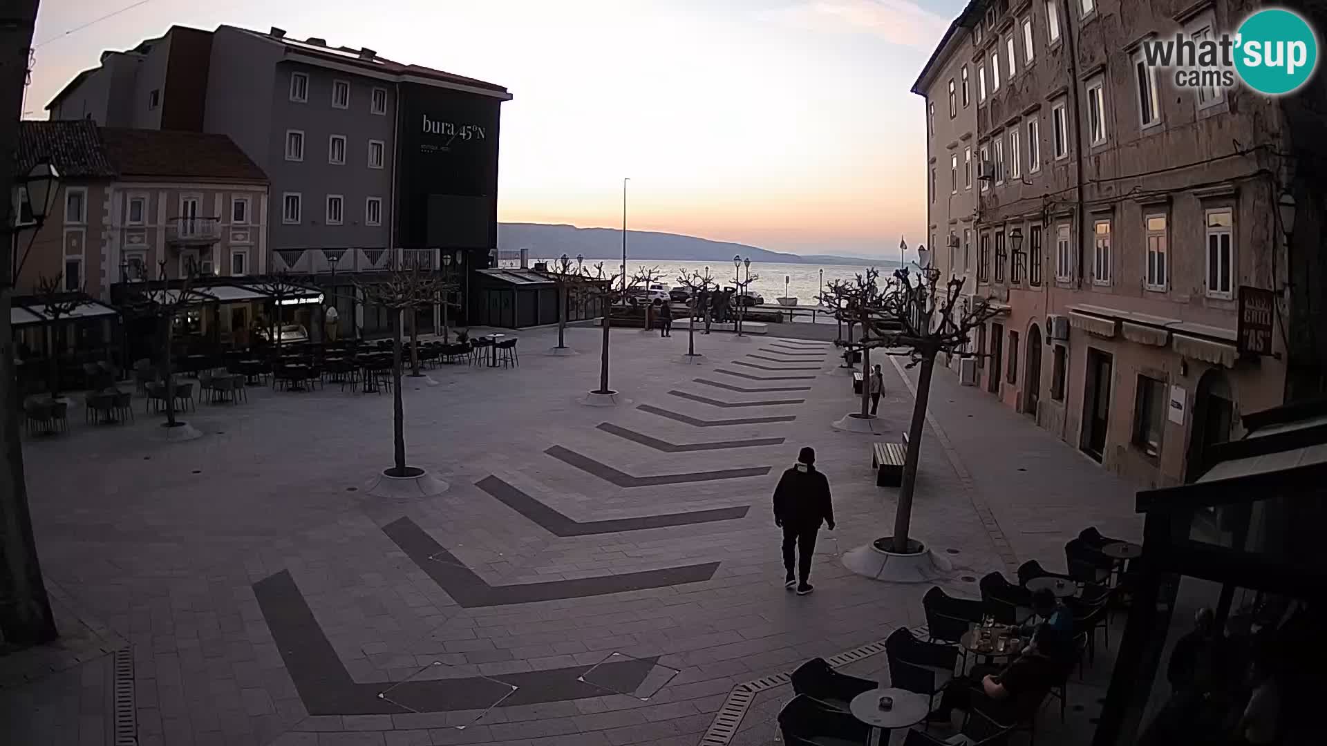 Center of Senj city – Pavlin square – Live Cam Dalmatia