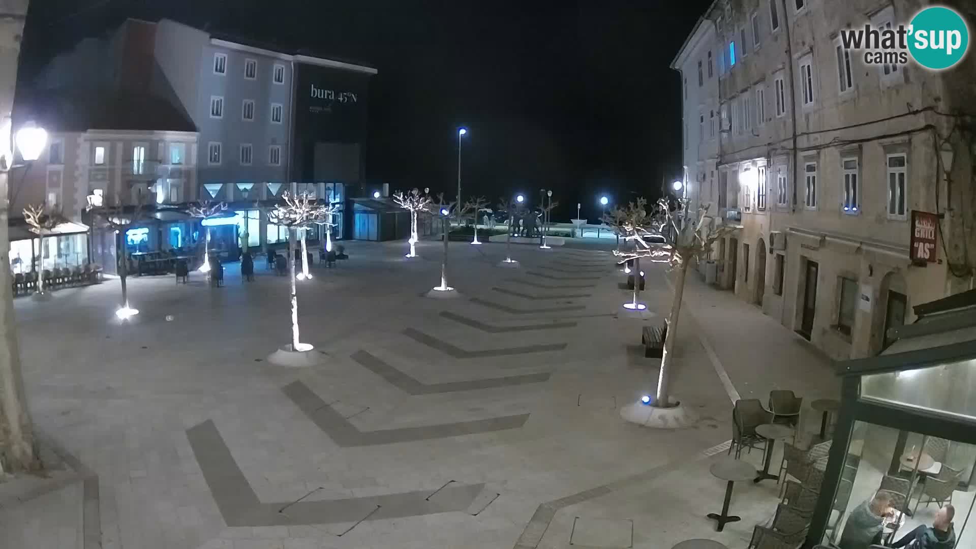 Centro della città di Senj – Piazza Pavlin – Live Cam Dalmazia
