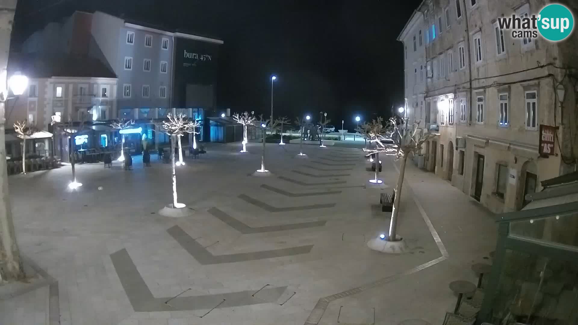 Centro de la ciudad de Senj – plaza Pavlin – Live Cam Dalmacia