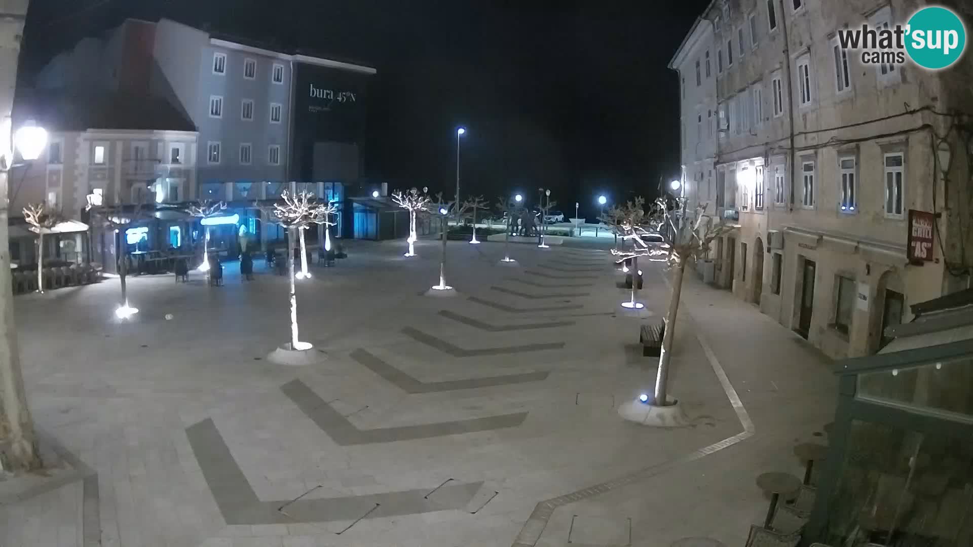 Centro de la ciudad de Senj – plaza Pavlin – Live Cam Dalmacia