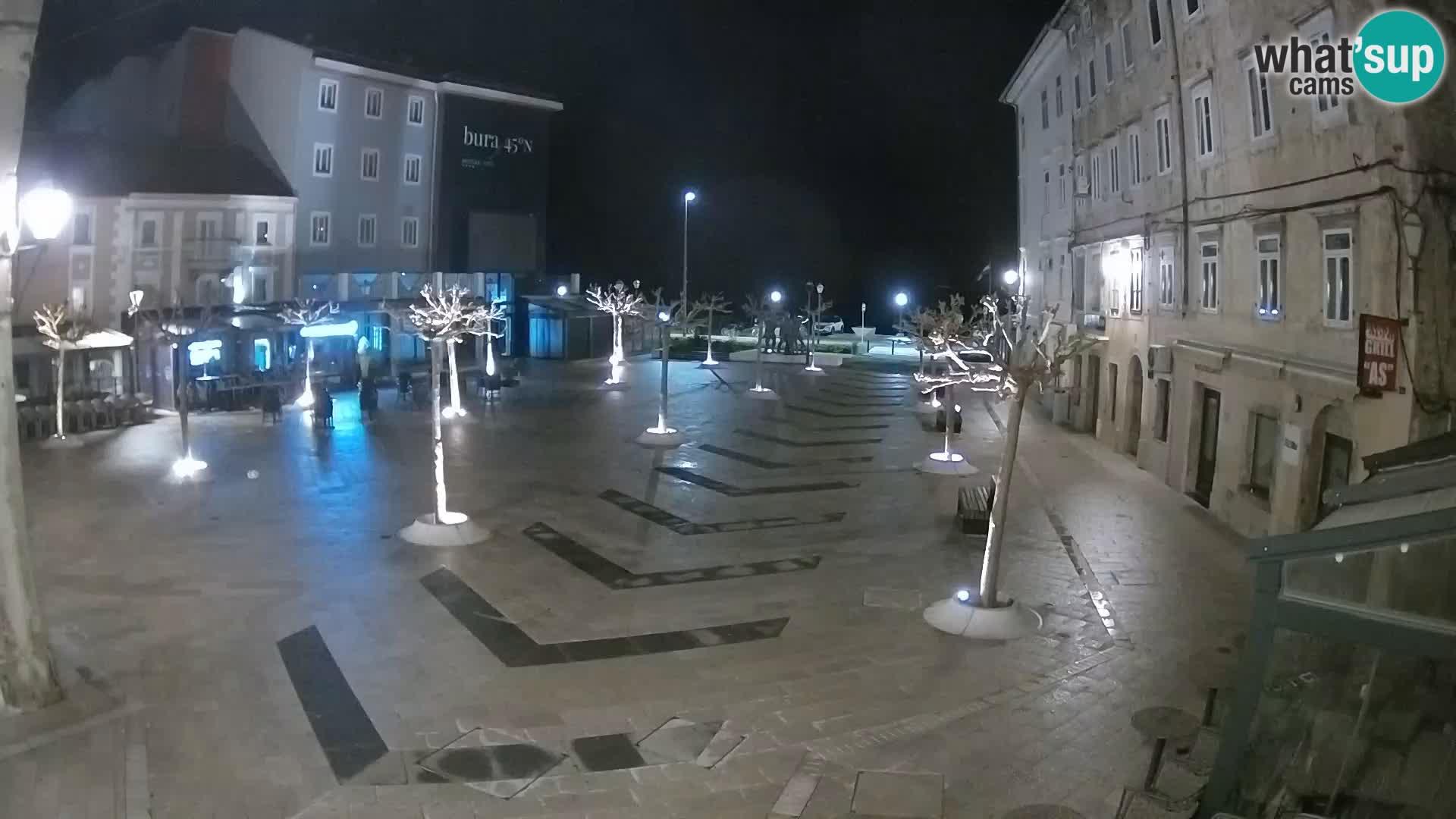 Centro de la ciudad de Senj – plaza Pavlin – Live Cam Dalmacia