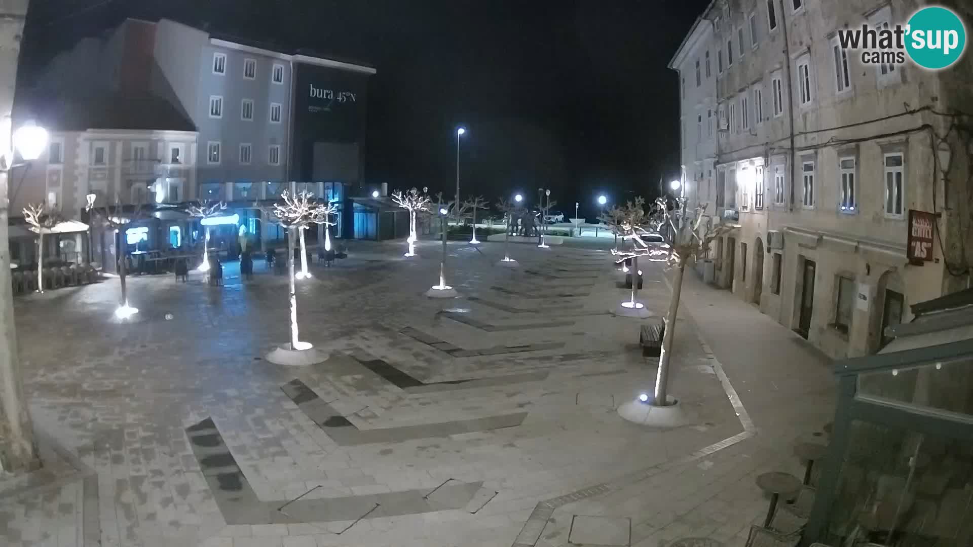 Center of Senj city – Pavlin square – Live Cam Dalmatia