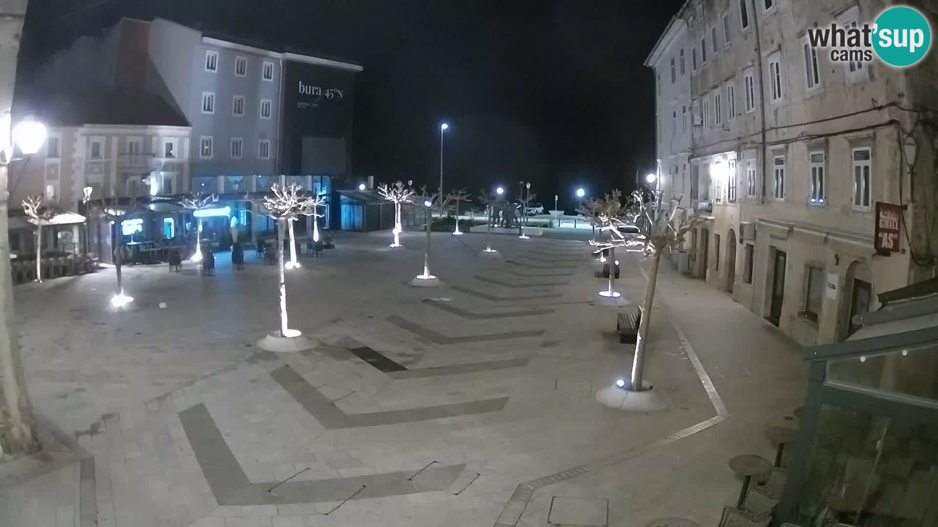 Centro de la ciudad de Senj – plaza Pavlin – Live Cam Dalmacia