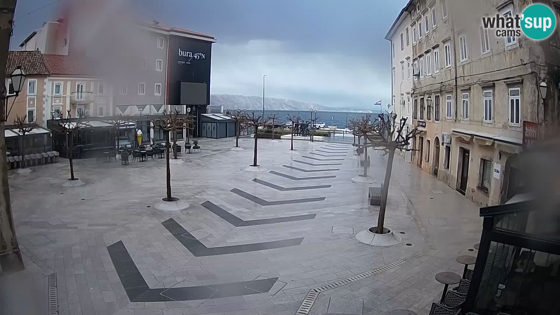 Centre de la ville de Senj – Place Pavlin – Live Cam Dalmatie