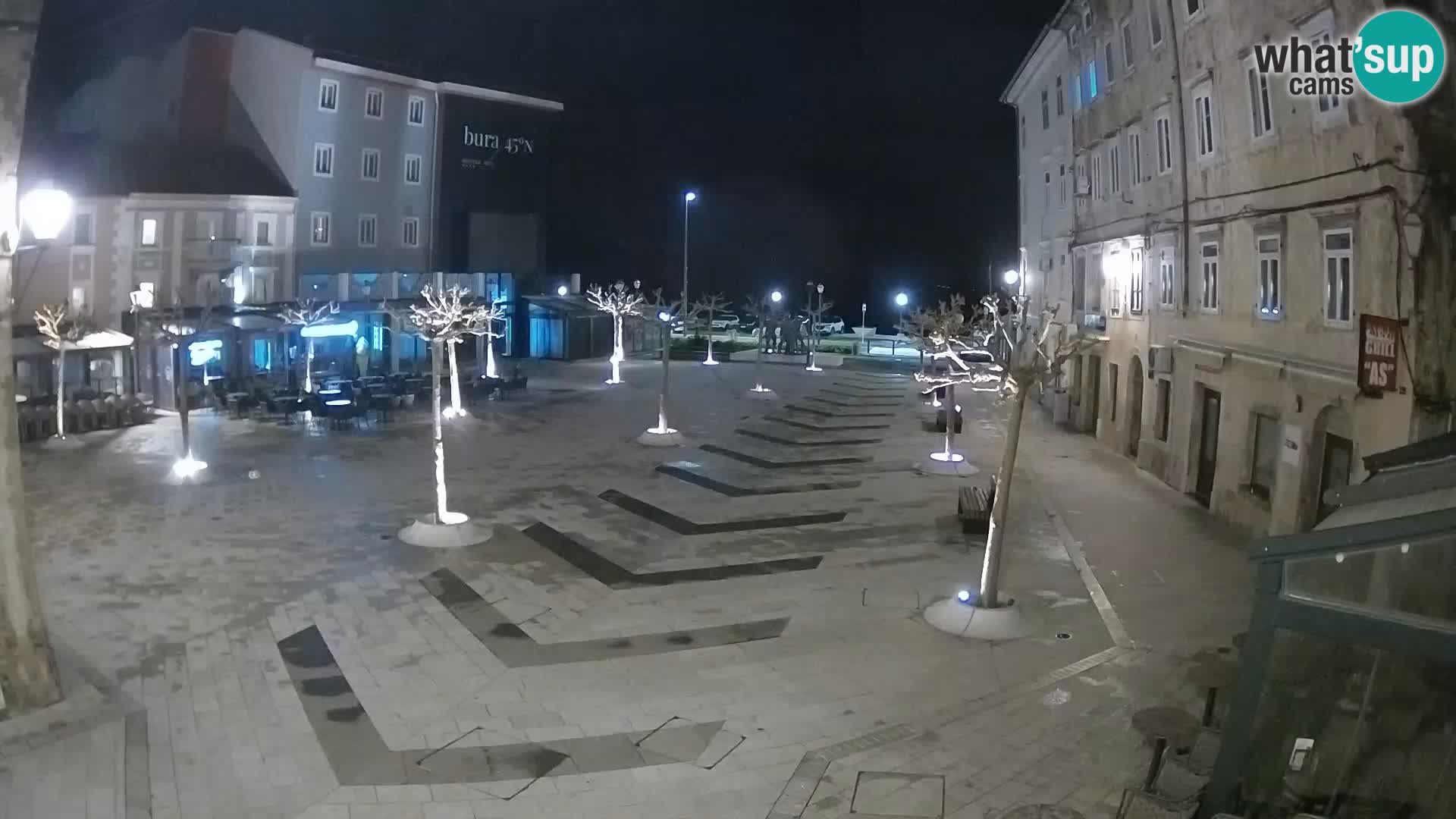 Centre de la ville de Senj – Place Pavlin – Live Cam Dalmatie
