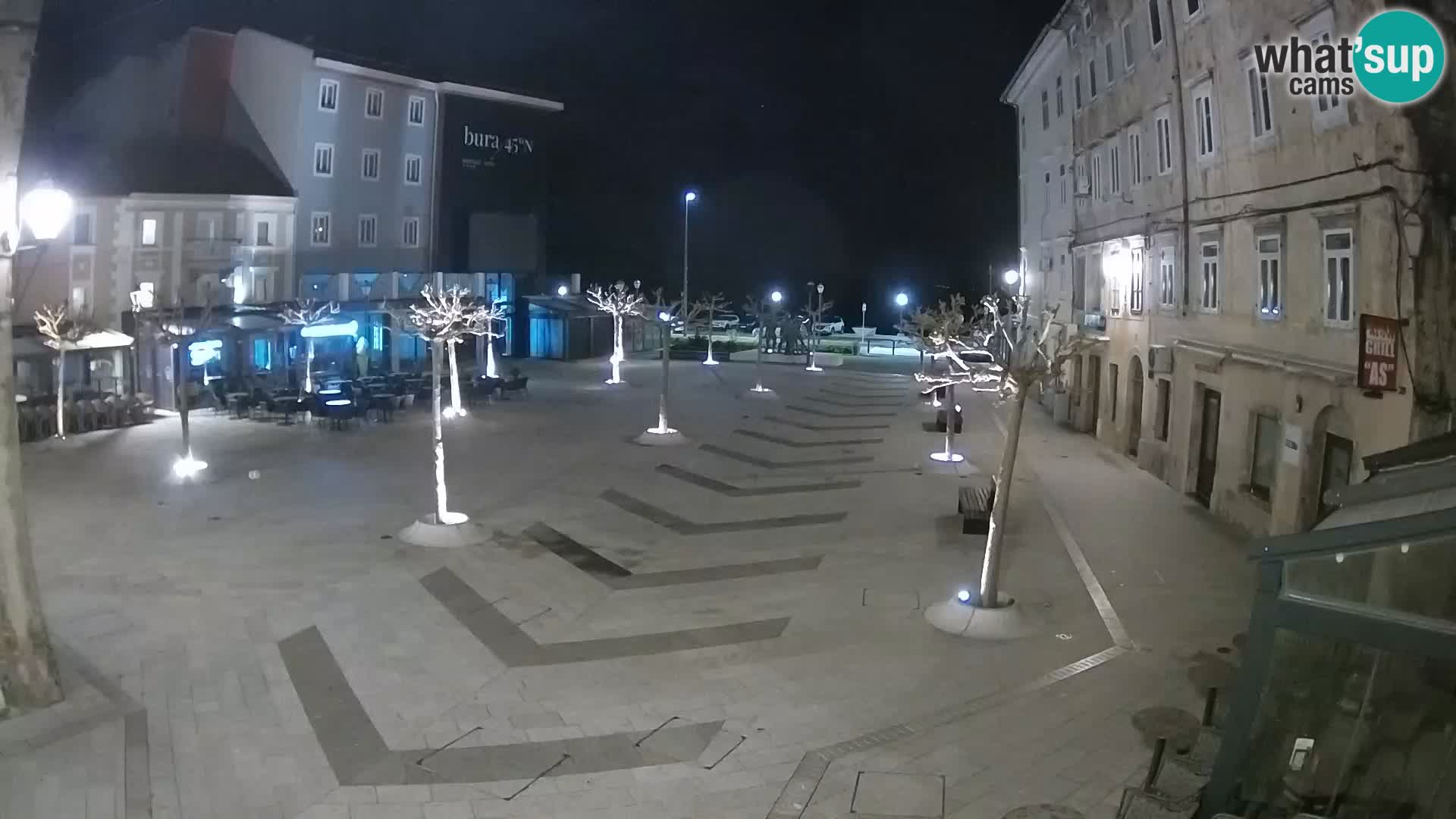 Centro della città di Senj – Piazza Pavlin – Live Cam Dalmazia