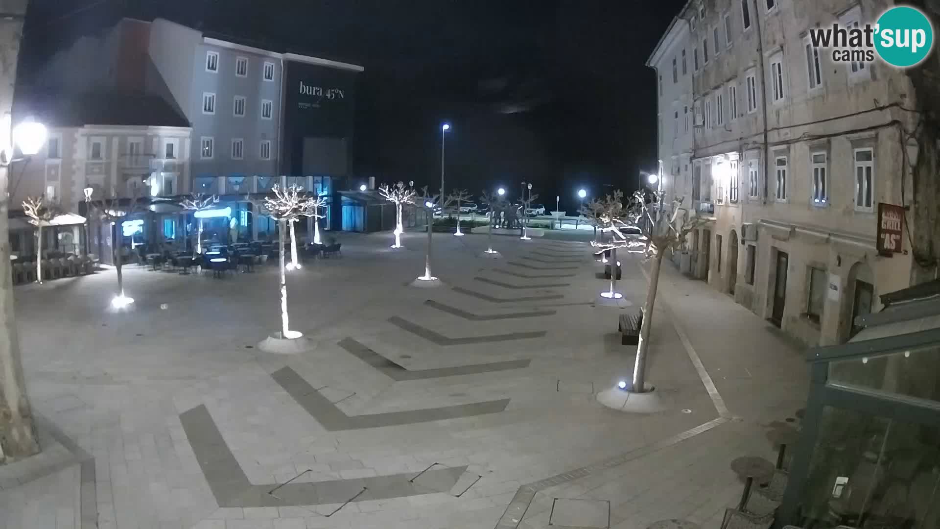 Centro della città di Senj – Piazza Pavlin – Live Cam Dalmazia