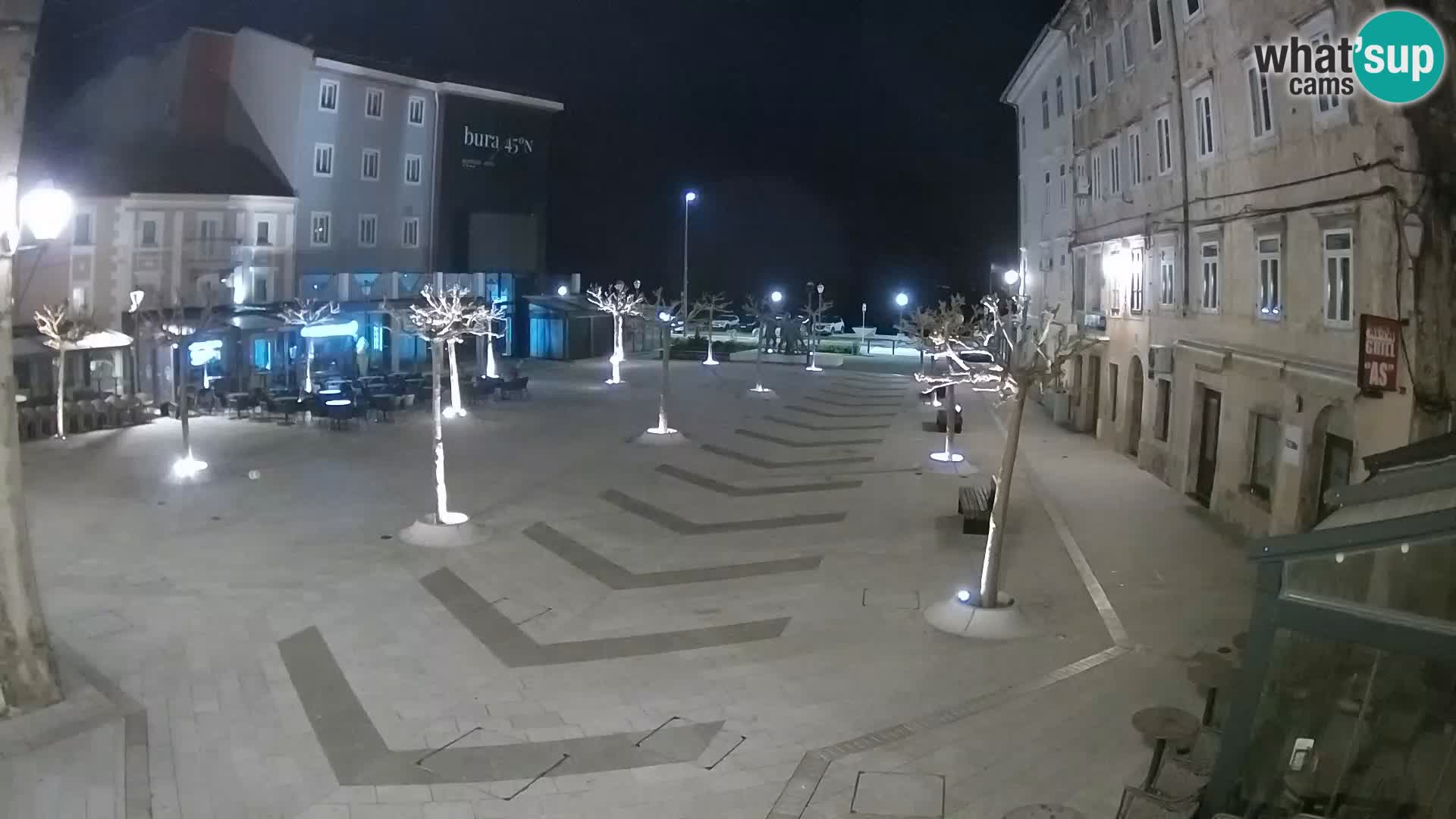 Centro della città di Senj – Piazza Pavlin – Live Cam Dalmazia
