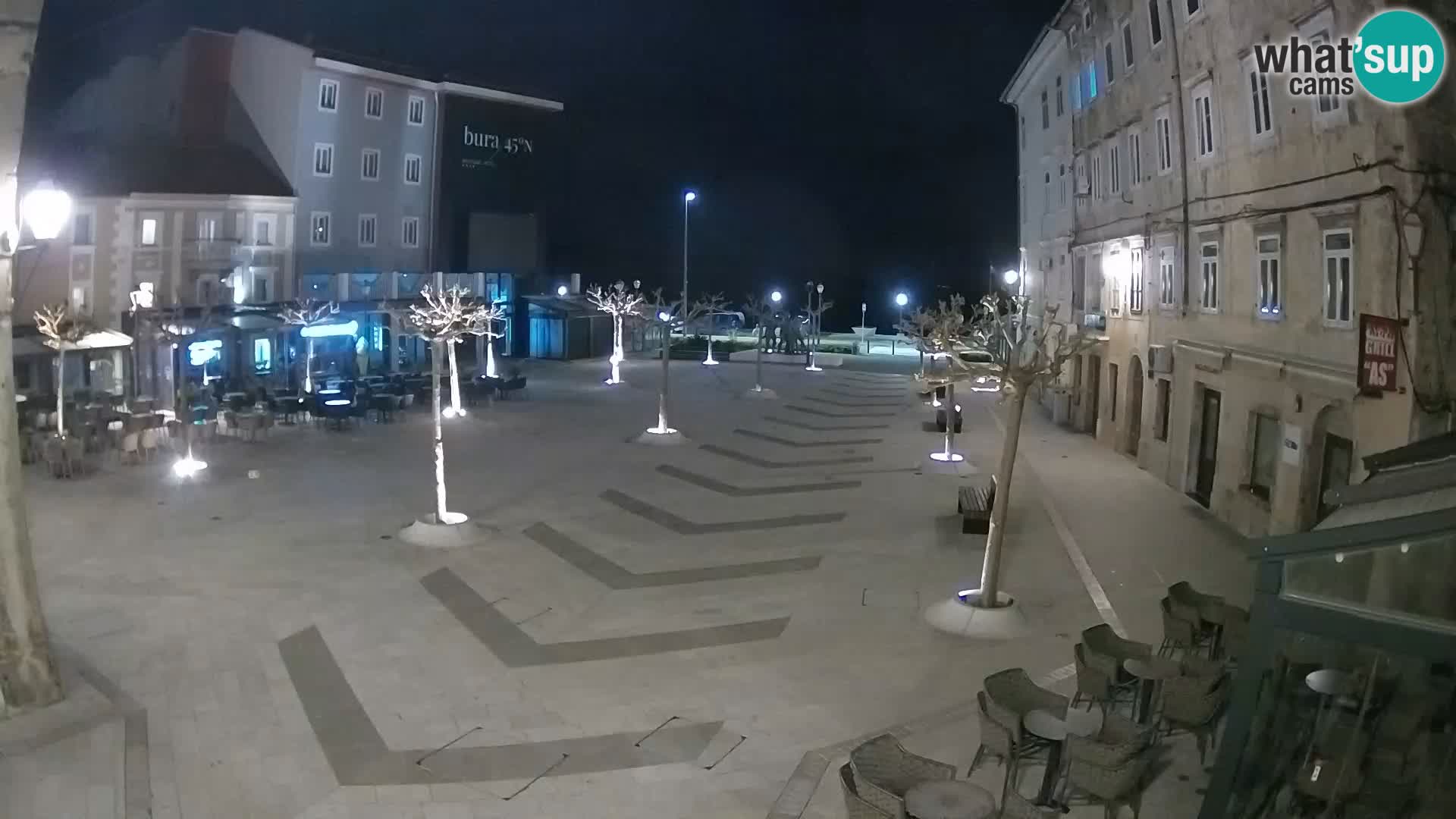 Center of Senj city – Pavlin square – Live Cam Dalmatia