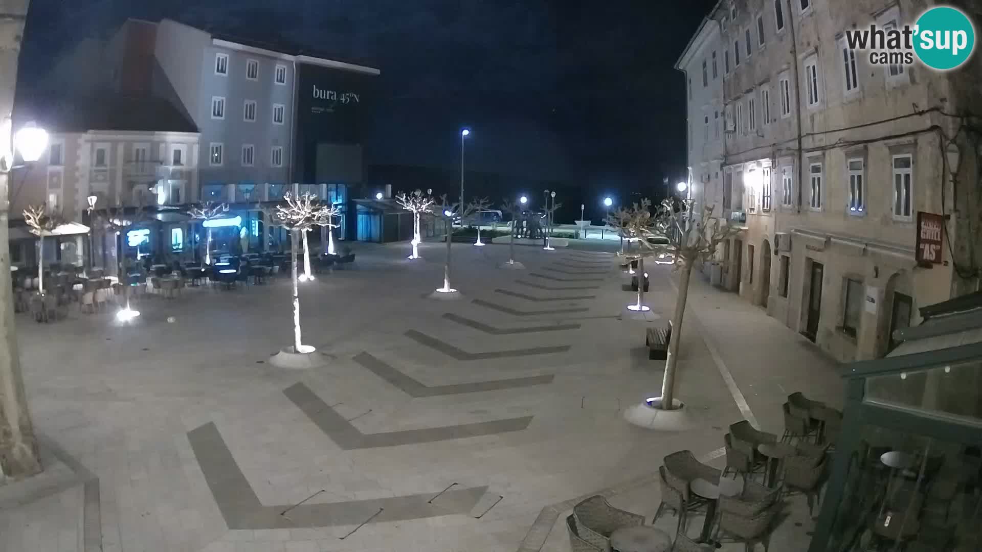Centre de la ville de Senj – Place Pavlin – Live Cam Dalmatie