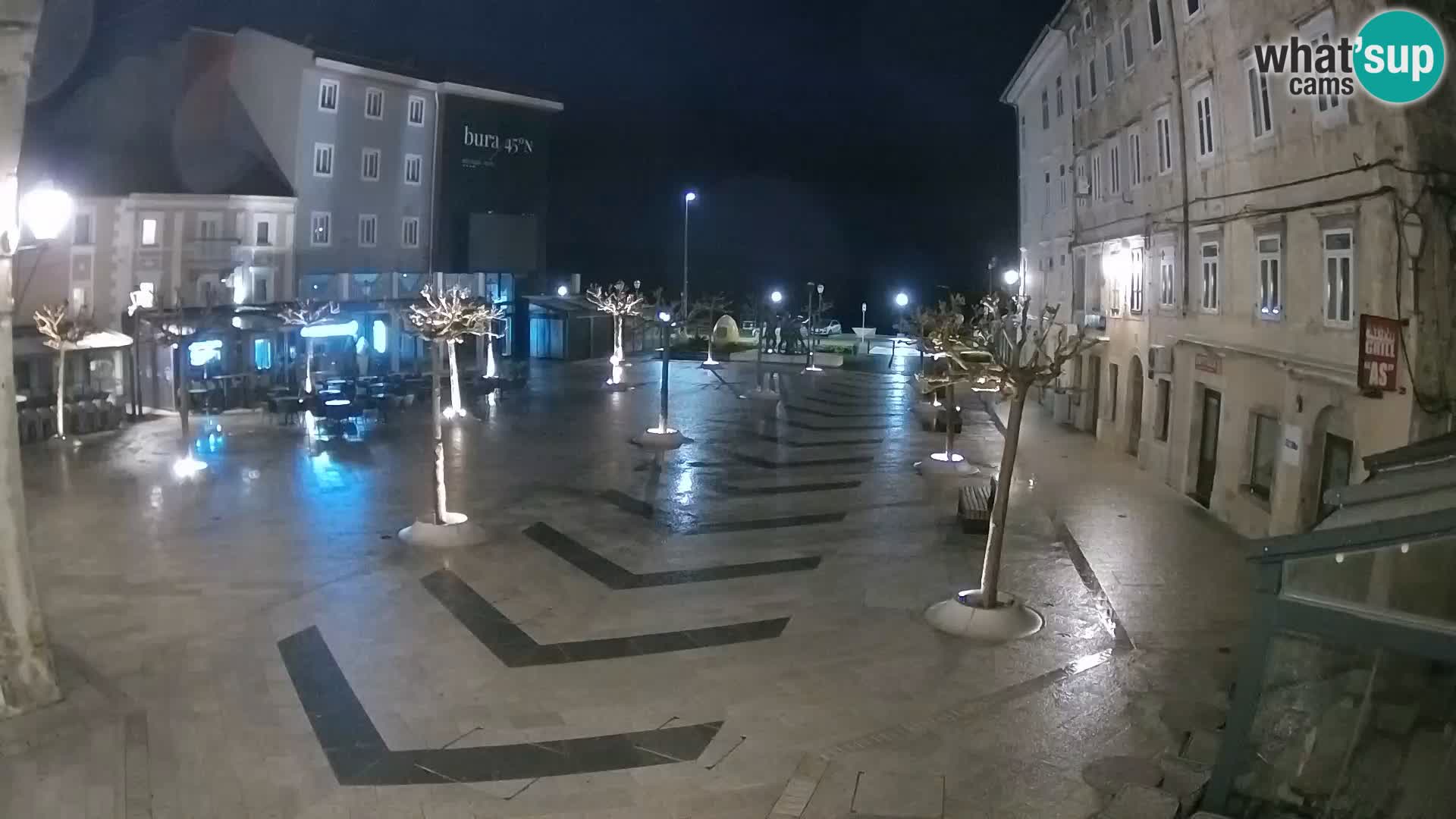 Centro della città di Senj – Piazza Pavlin – Live Cam Dalmazia