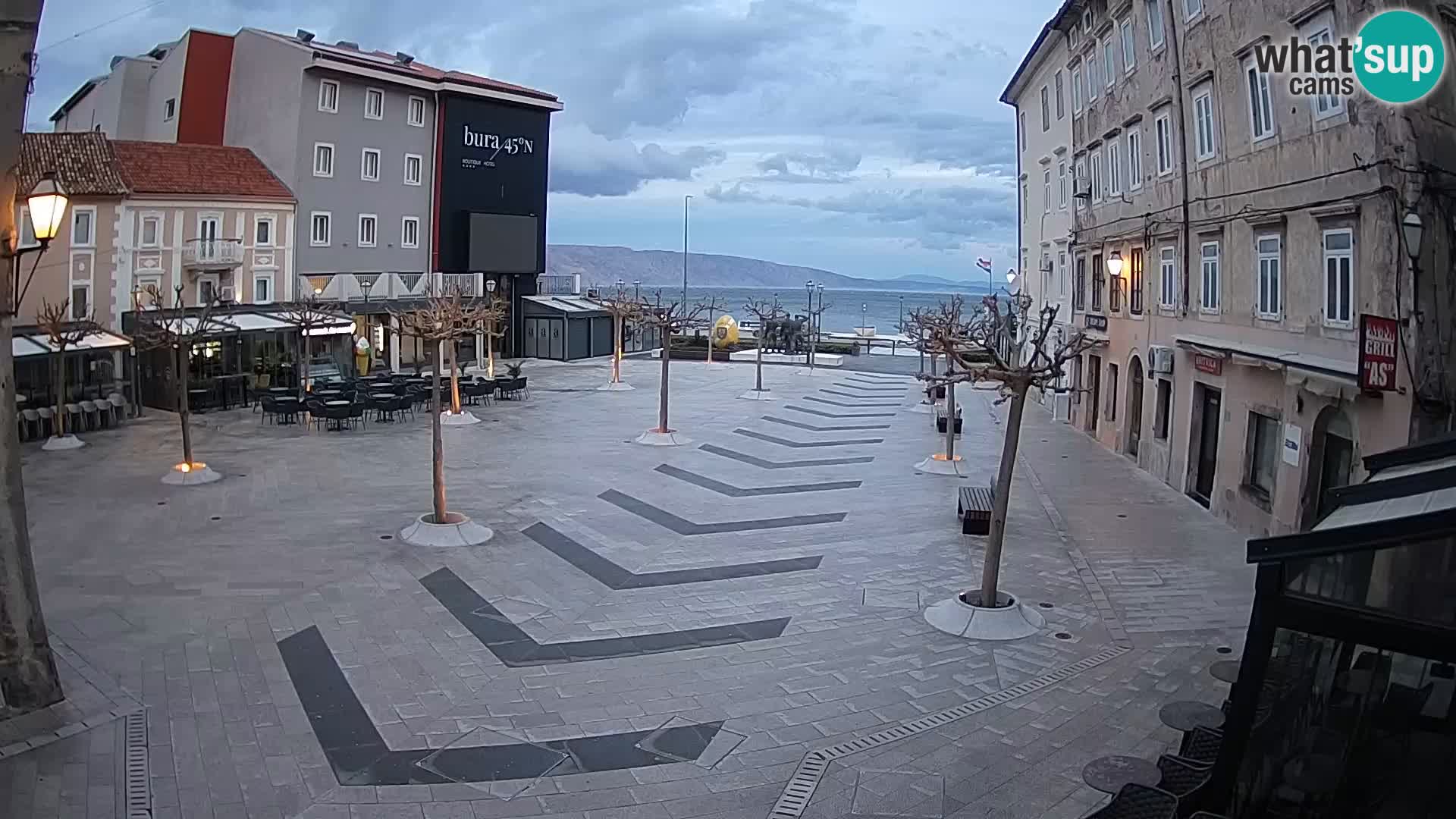 Center of Senj city – Pavlin square – Live Cam Dalmatia