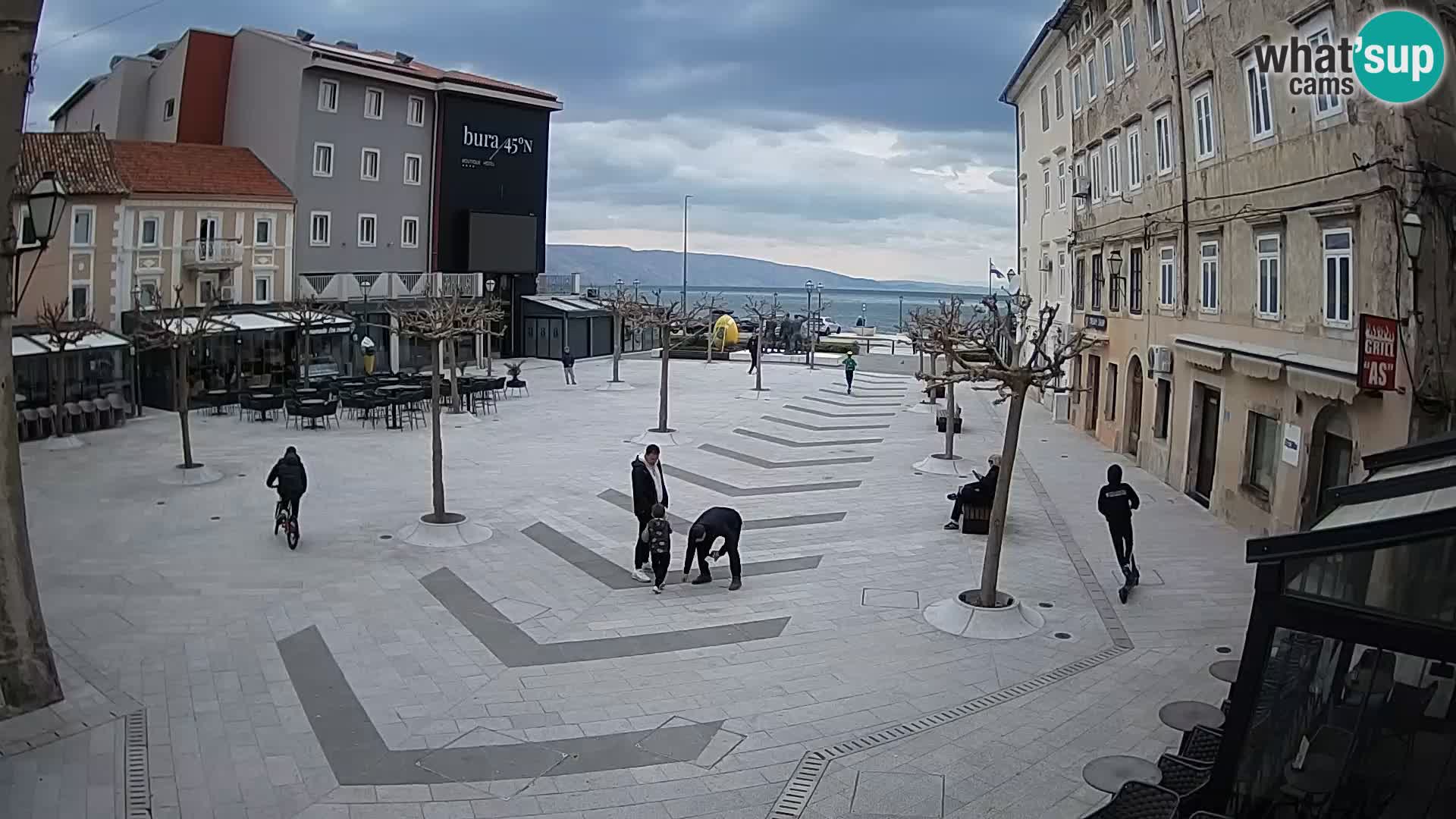 Center of Senj city – Pavlin square – Live Cam Dalmatia