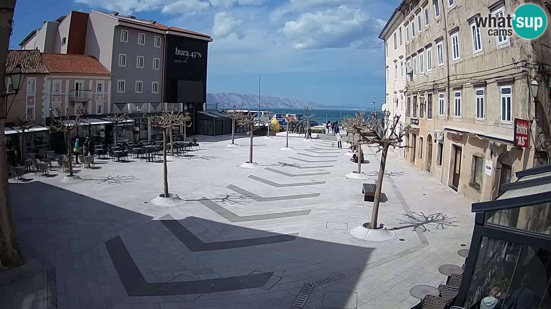 Centre de la ville de Senj – Place Pavlin – Live Cam Dalmatie
