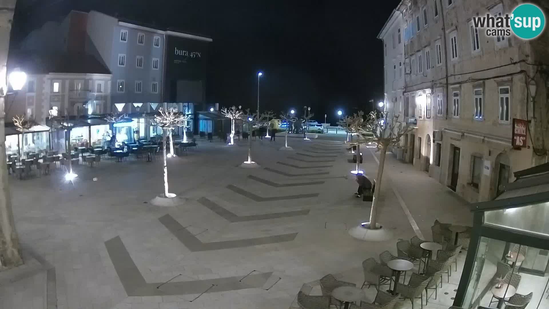 Center mesta Senj – Pavlinski trg – spletne kamere Dalmacija