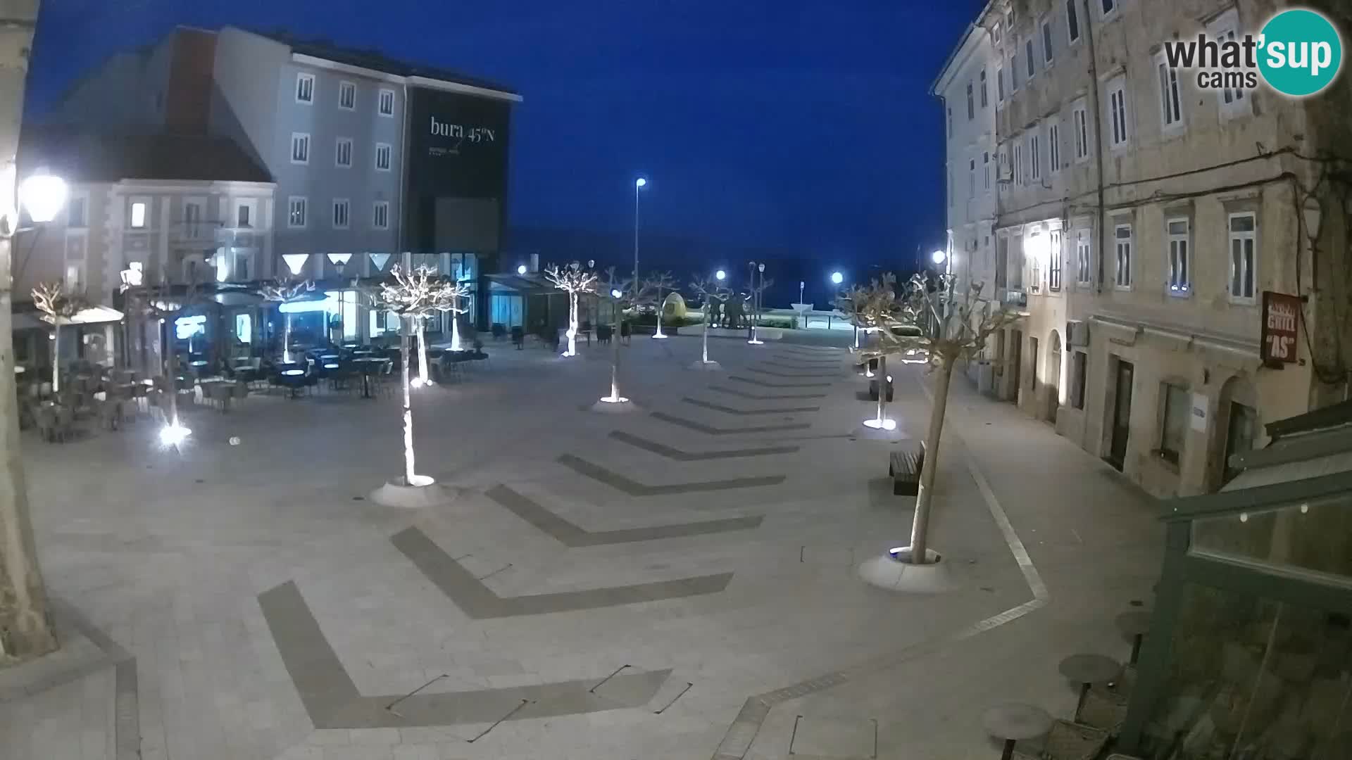 Center of Senj city – Pavlin square – Live Cam Dalmatia