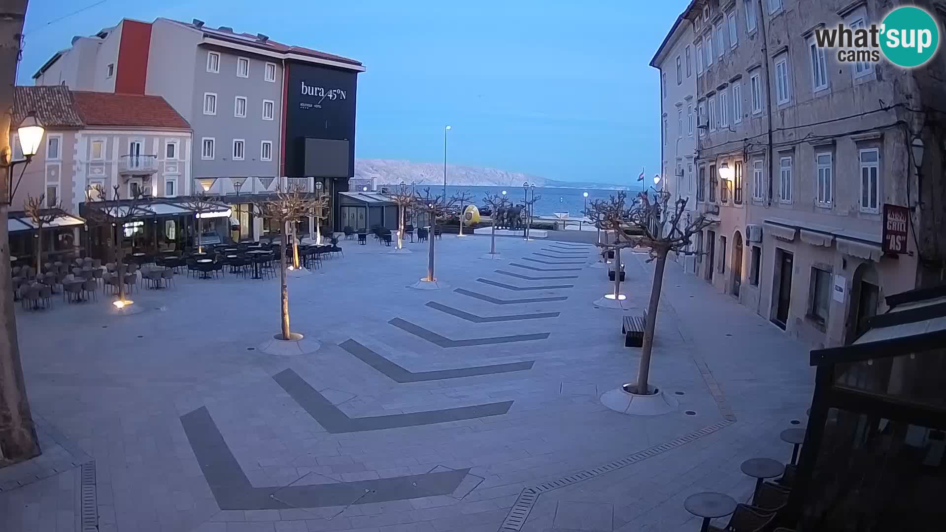 Center of Senj city – Pavlin square – Live Cam Dalmatia
