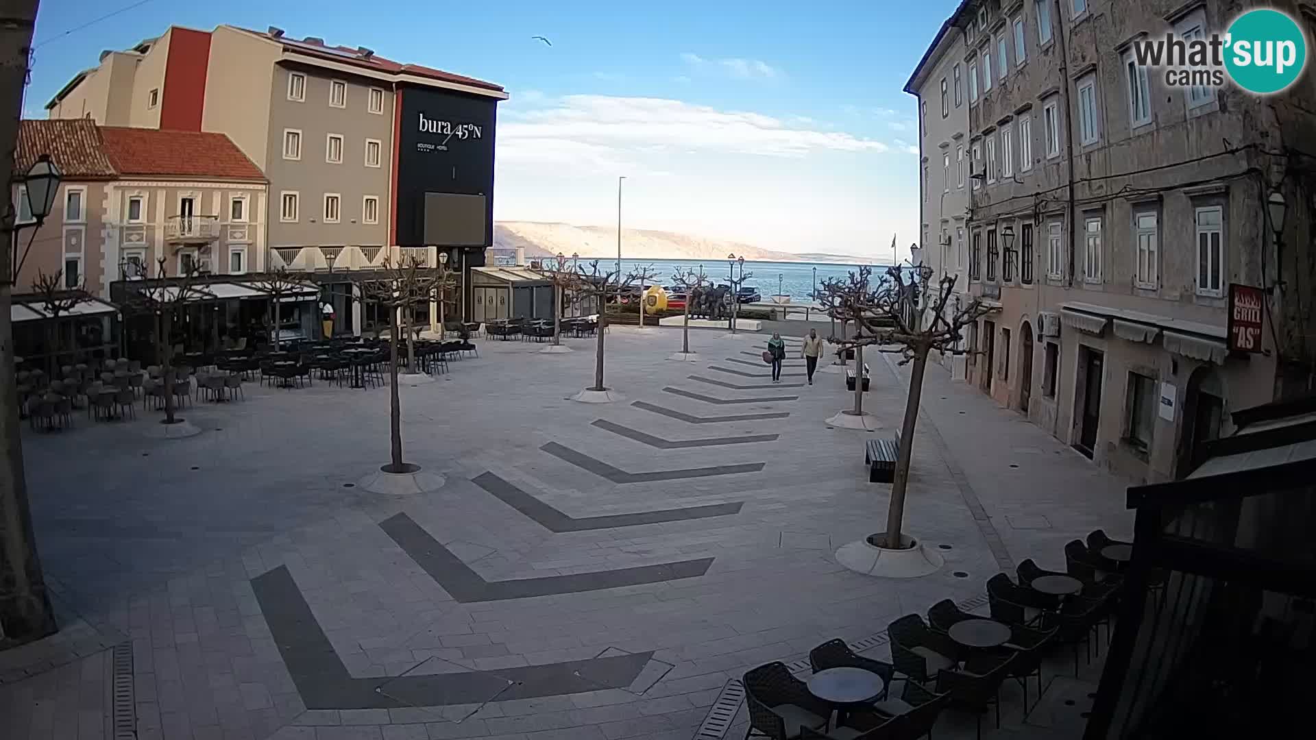 Center of Senj city – Pavlin square – Live Cam Dalmatia