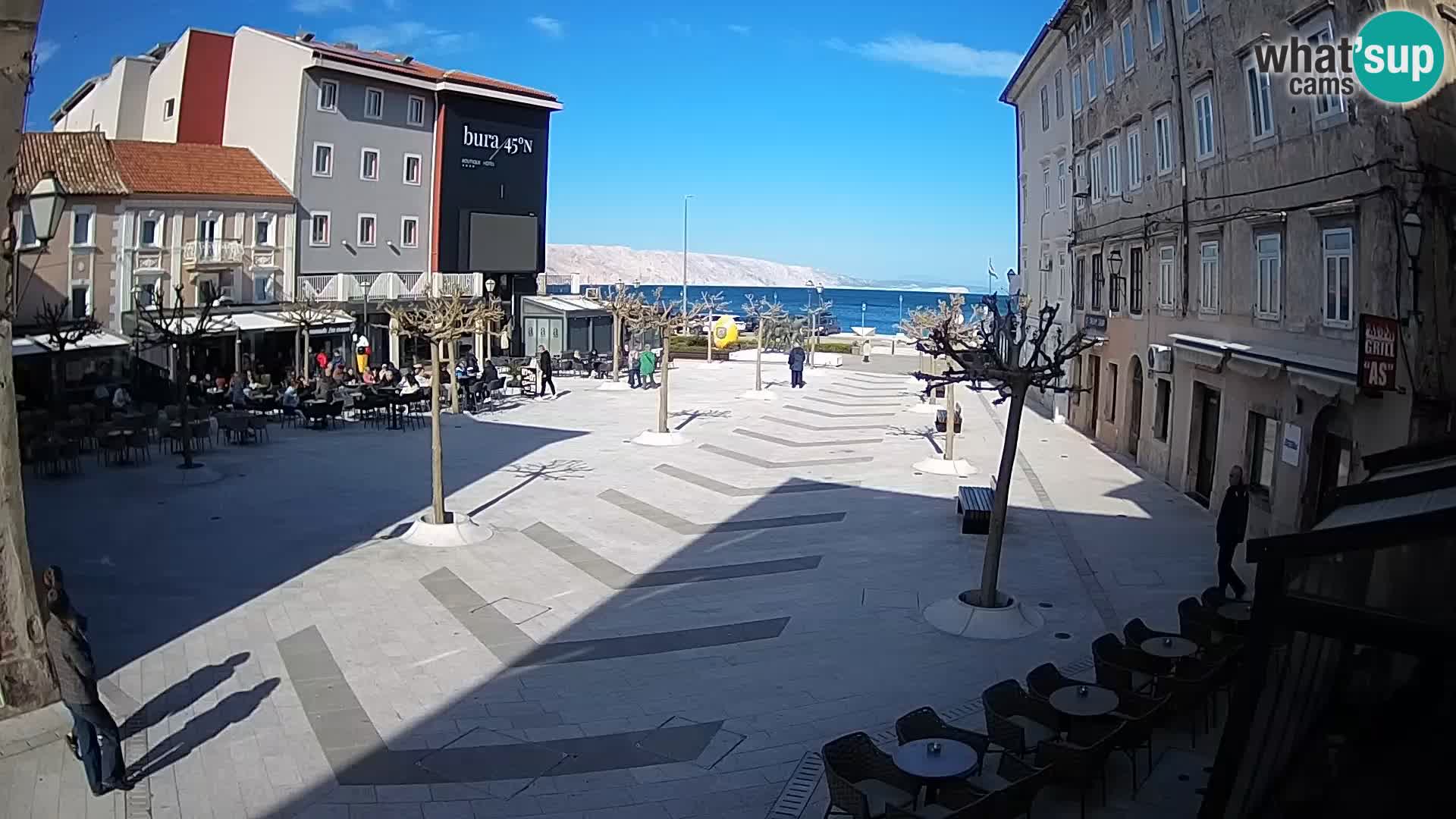 Center mesta Senj – Pavlinski trg – spletne kamere Dalmacija