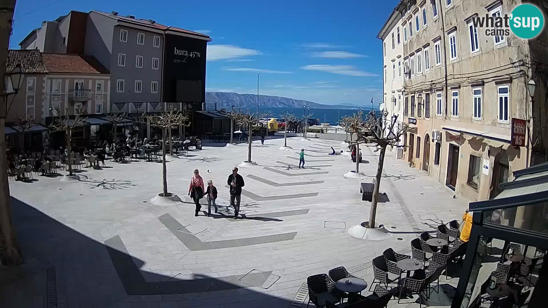 Centre de la ville de Senj – Place Pavlin – Live Cam Dalmatie