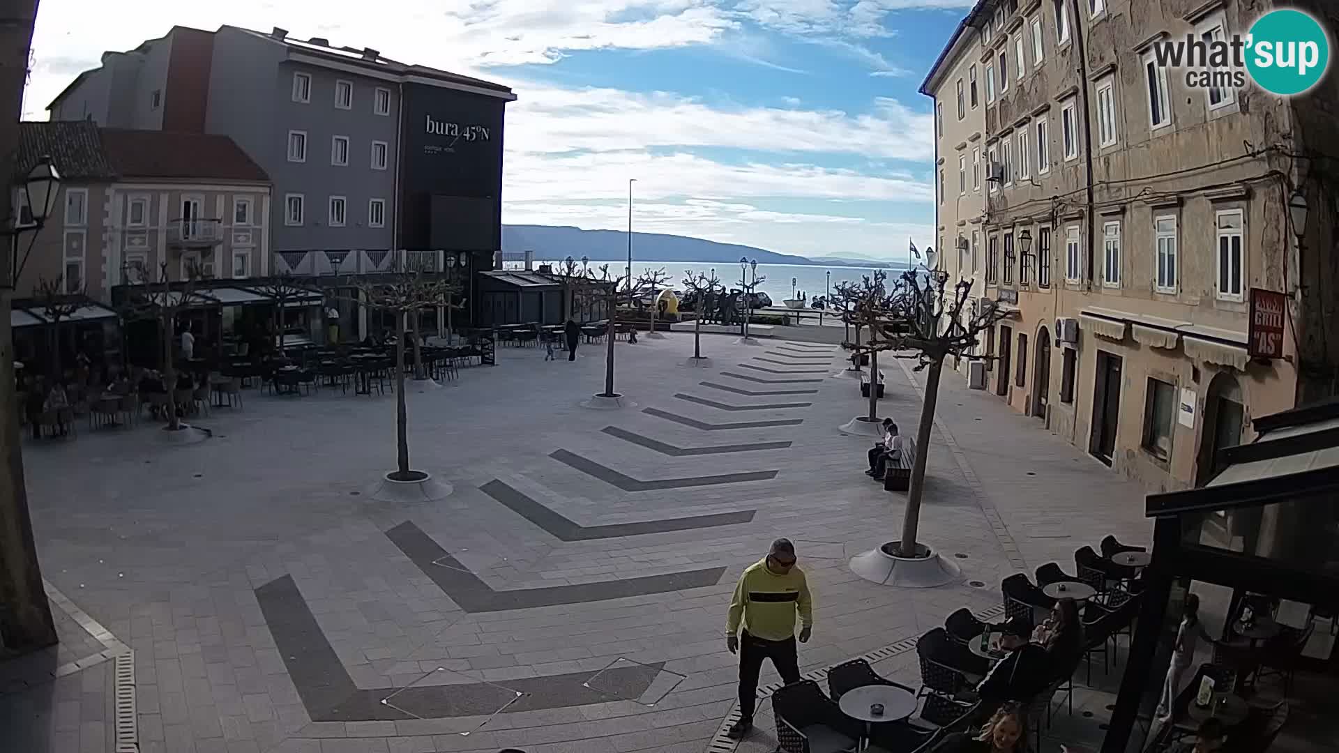 Centro della città di Senj – Piazza Pavlin – Live Cam Dalmazia