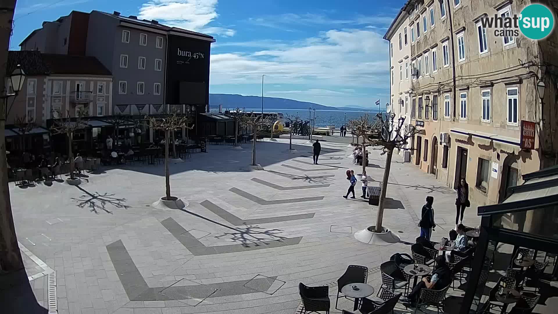 Center of Senj city – Pavlin square – Live Cam Dalmatia