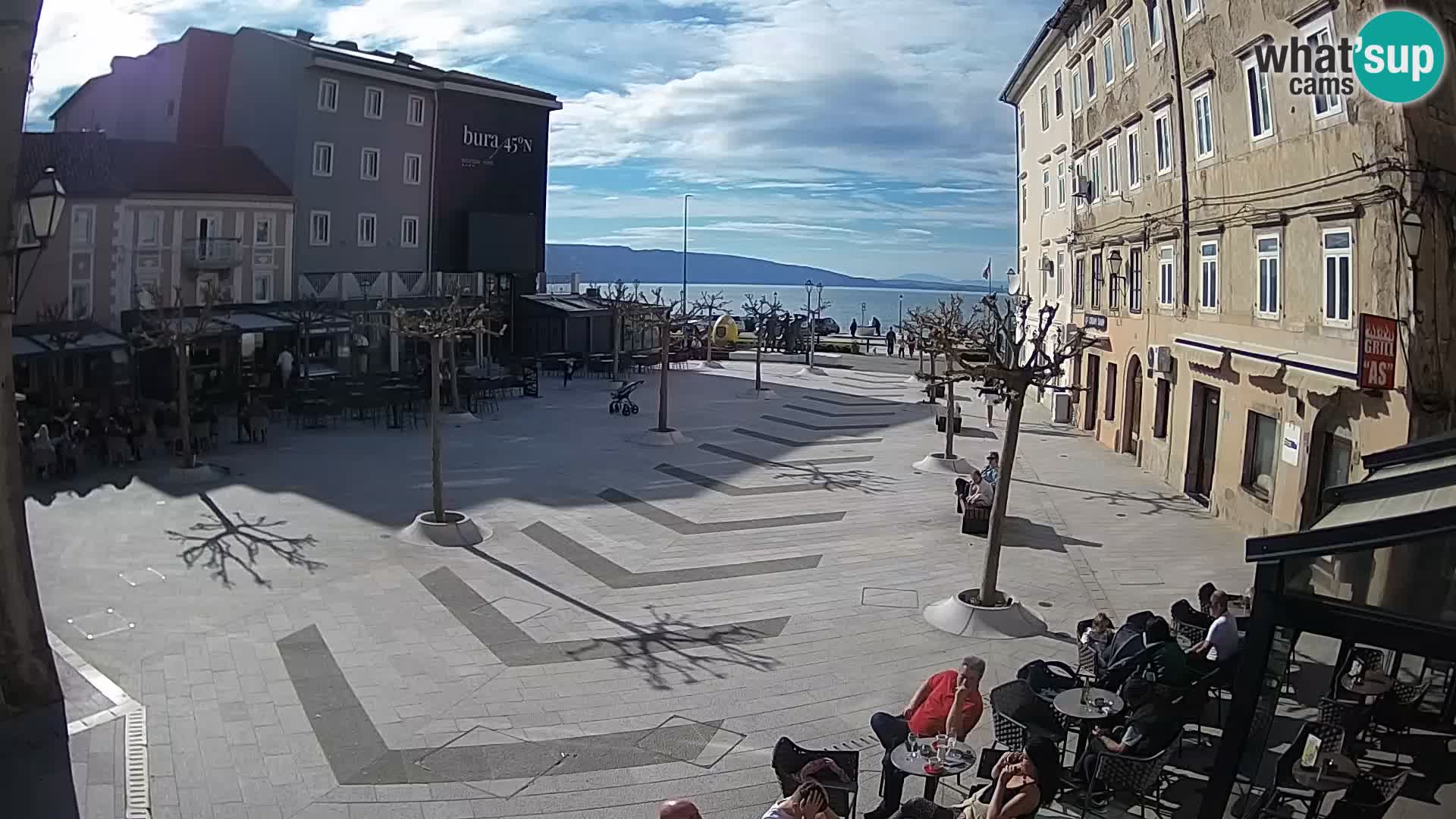 Centro della città di Senj – Piazza Pavlin – Live Cam Dalmazia