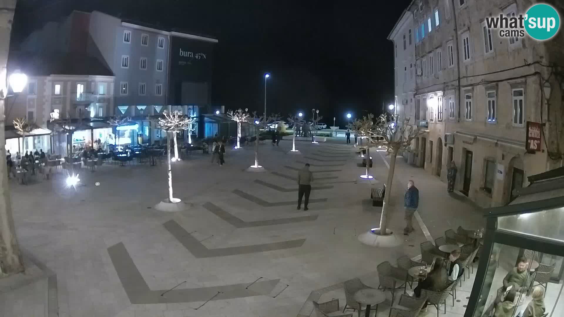 Center mesta Senj – Pavlinski trg – spletne kamere Dalmacija