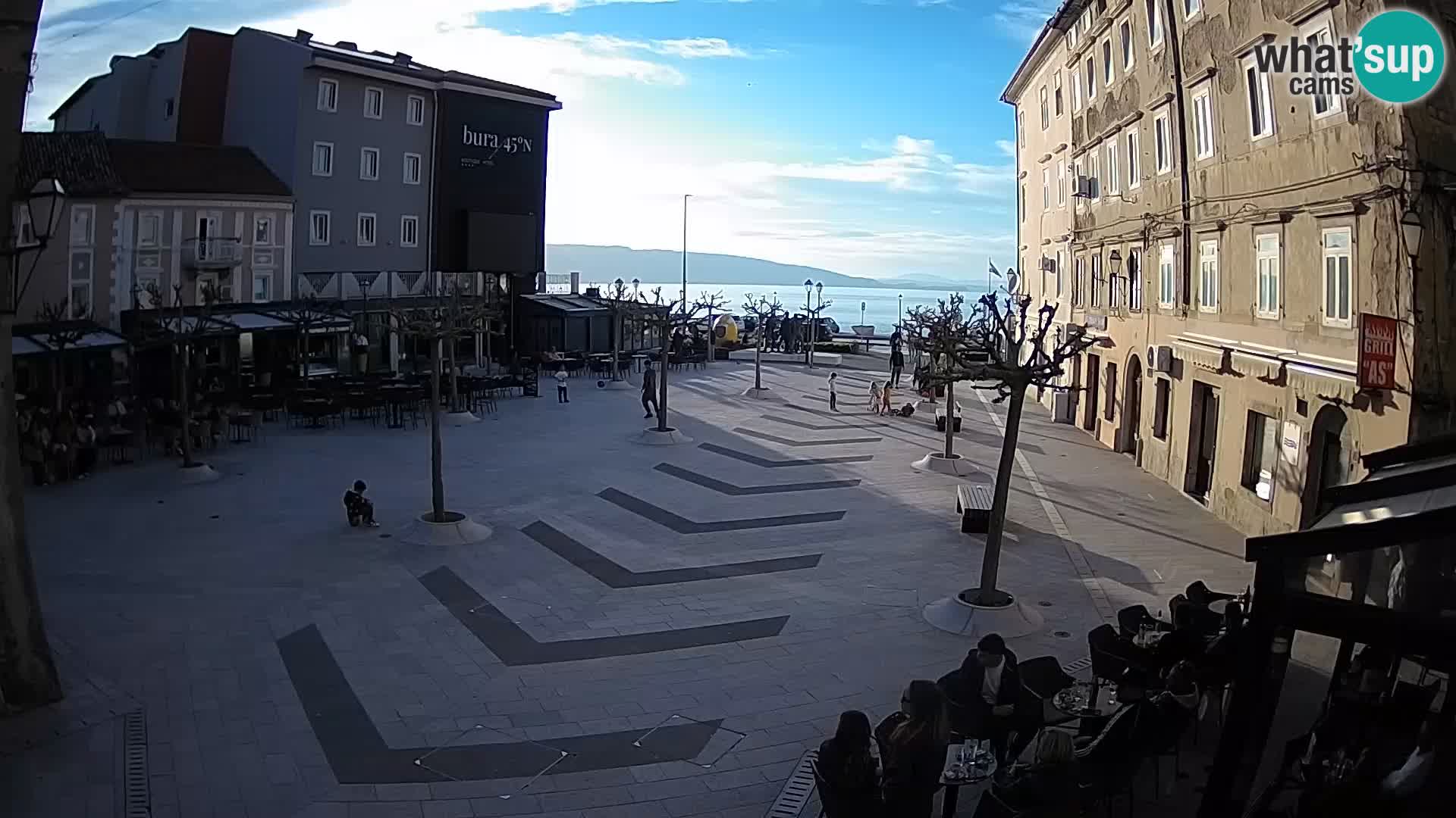 Centre de la ville de Senj – Place Pavlin – Live Cam Dalmatie