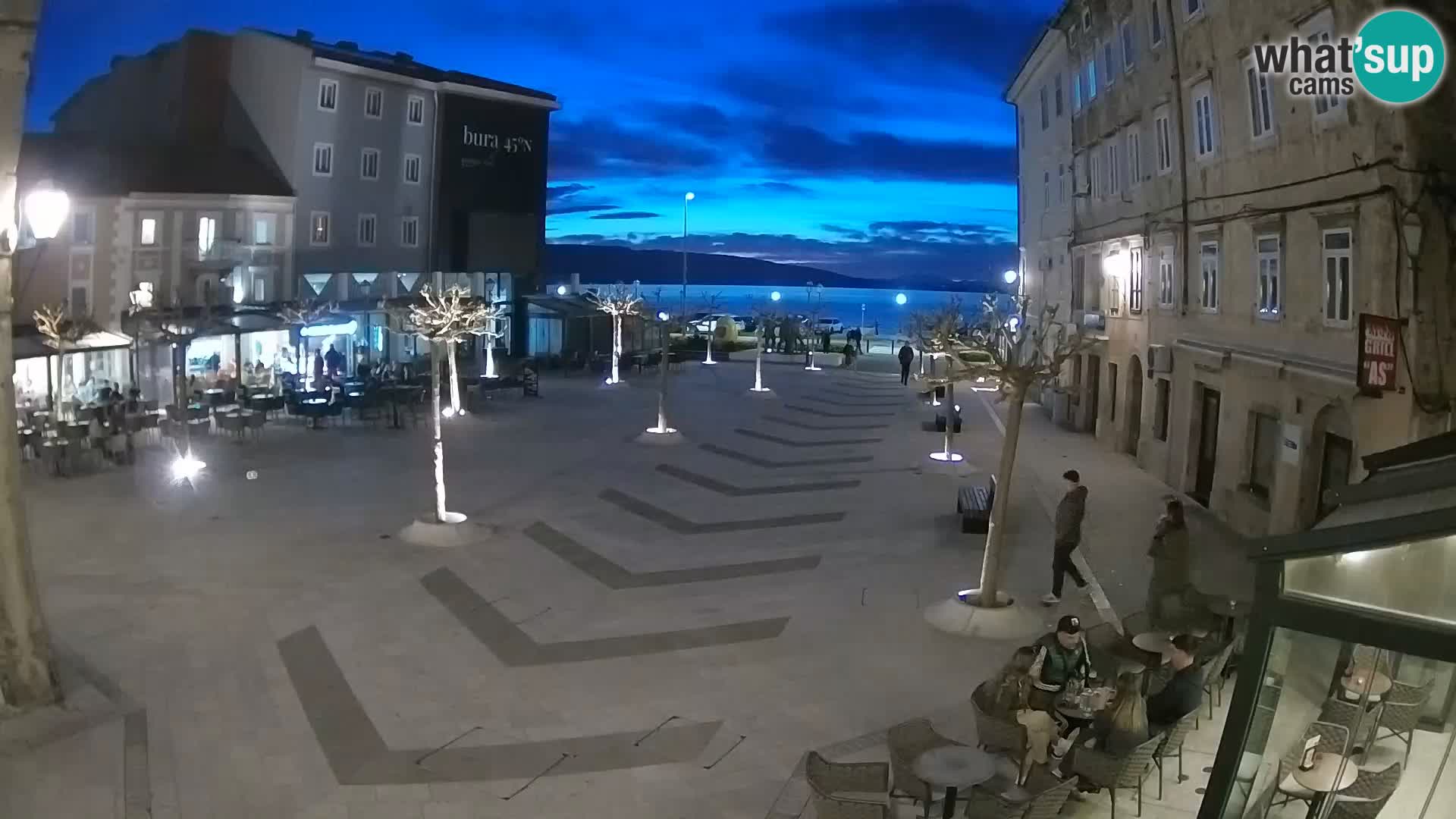 Zentrum der Stadt Senj – Pavlin platz – Live Cam Dalmatia
