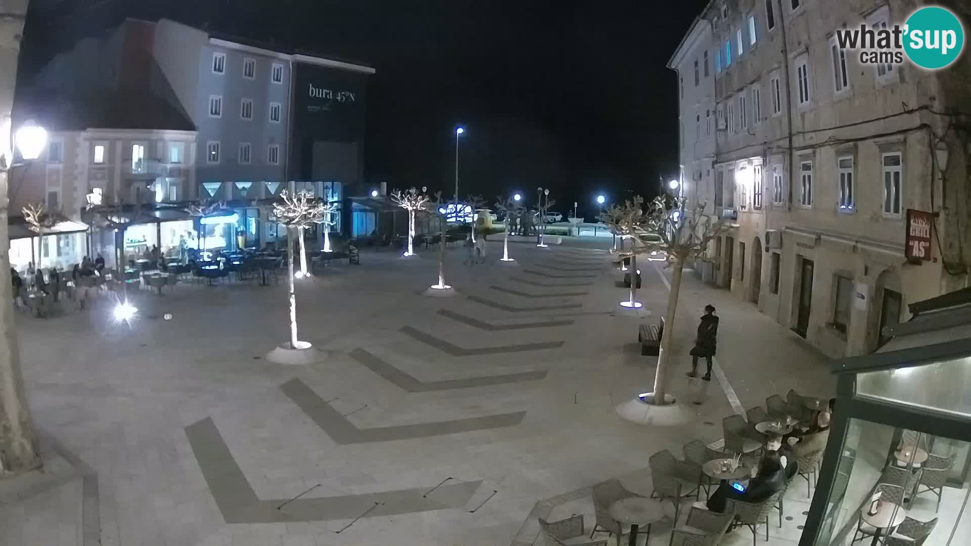 Center mesta Senj – Pavlinski trg – spletne kamere Dalmacija