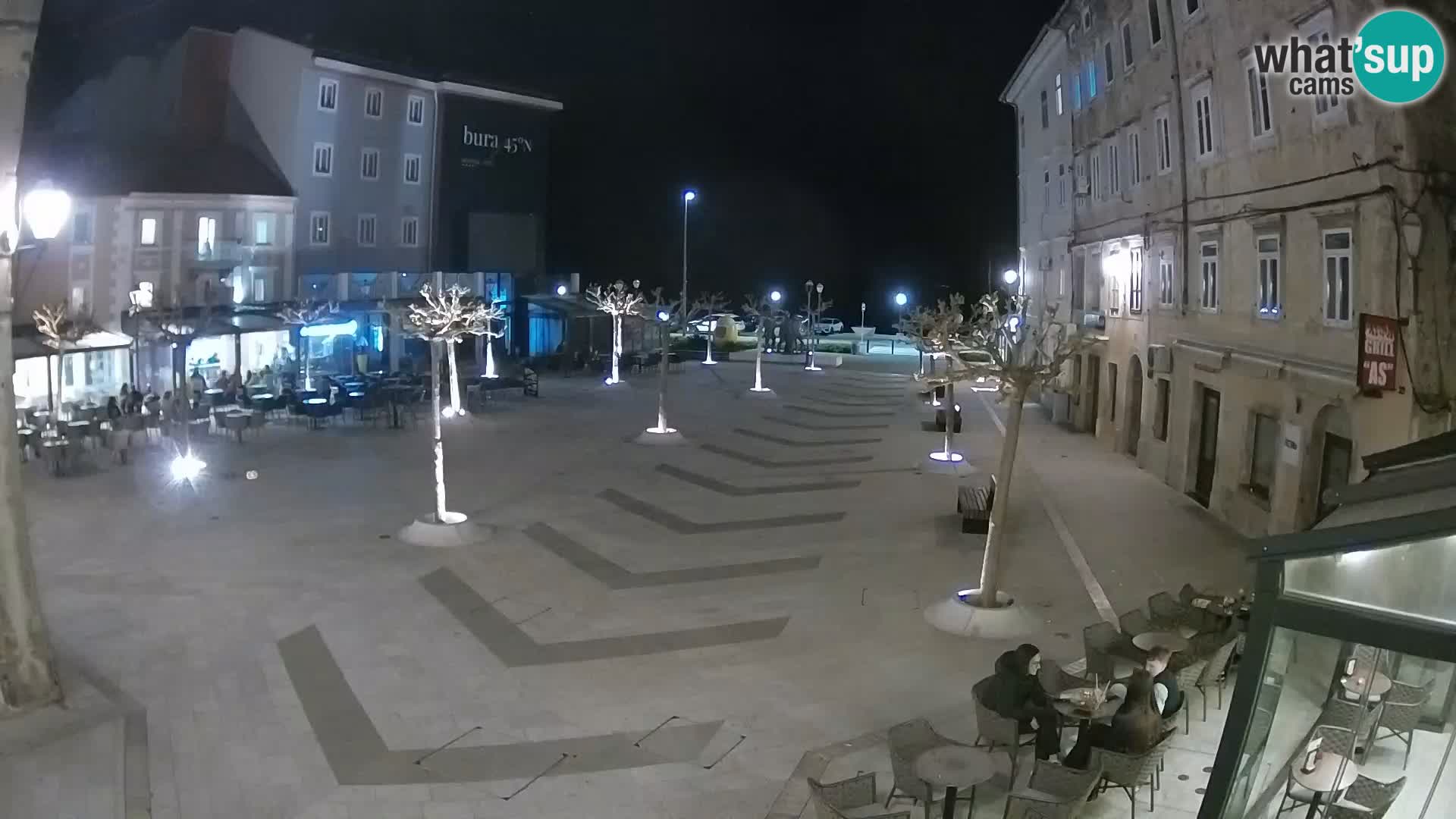 Centro de la ciudad de Senj – plaza Pavlin – Live Cam Dalmacia