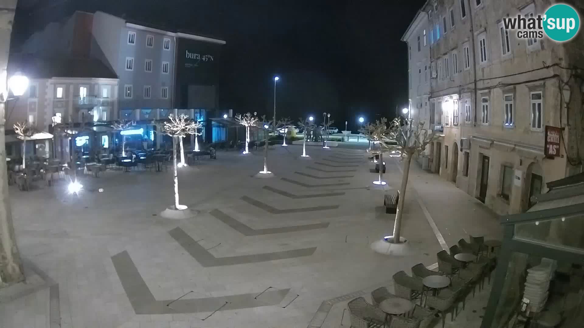 Centro de la ciudad de Senj – plaza Pavlin – Live Cam Dalmacia