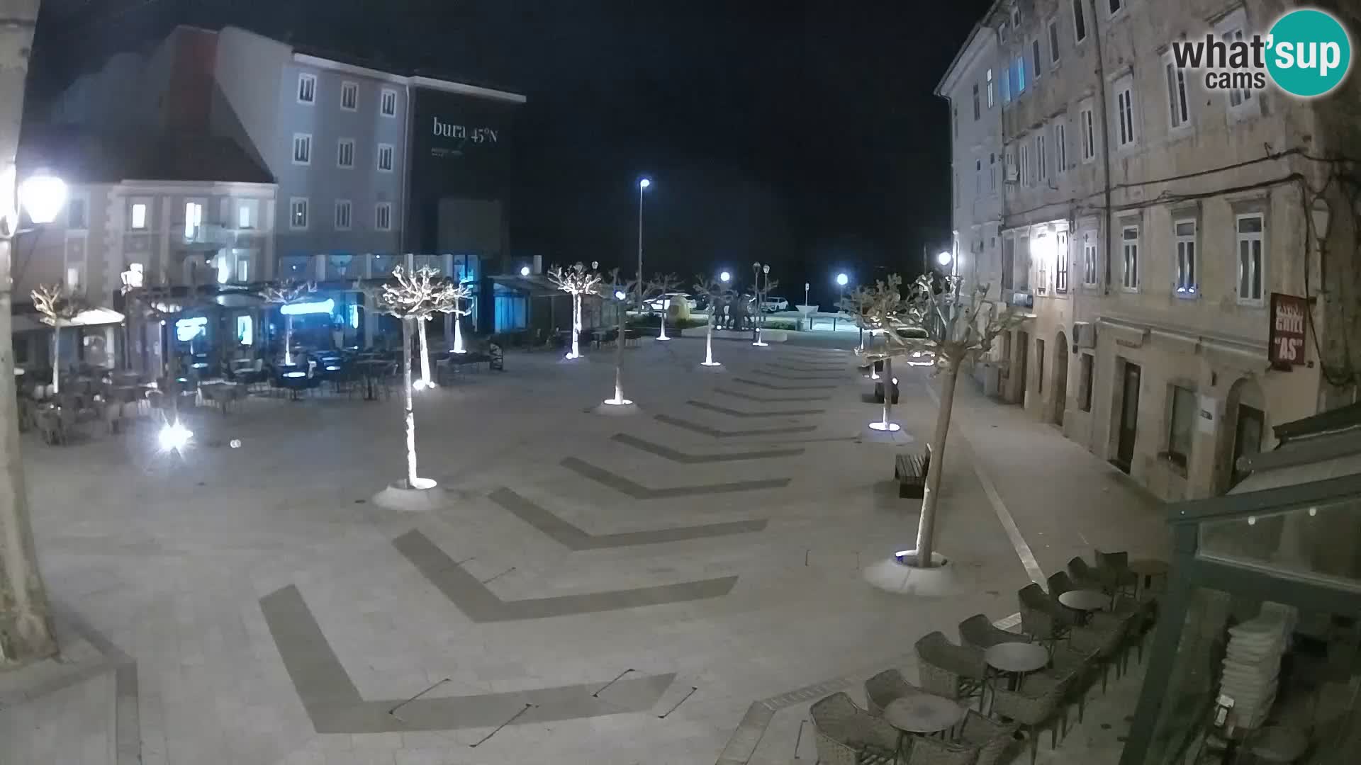 Centre de la ville de Senj – Place Pavlin – Live Cam Dalmatie