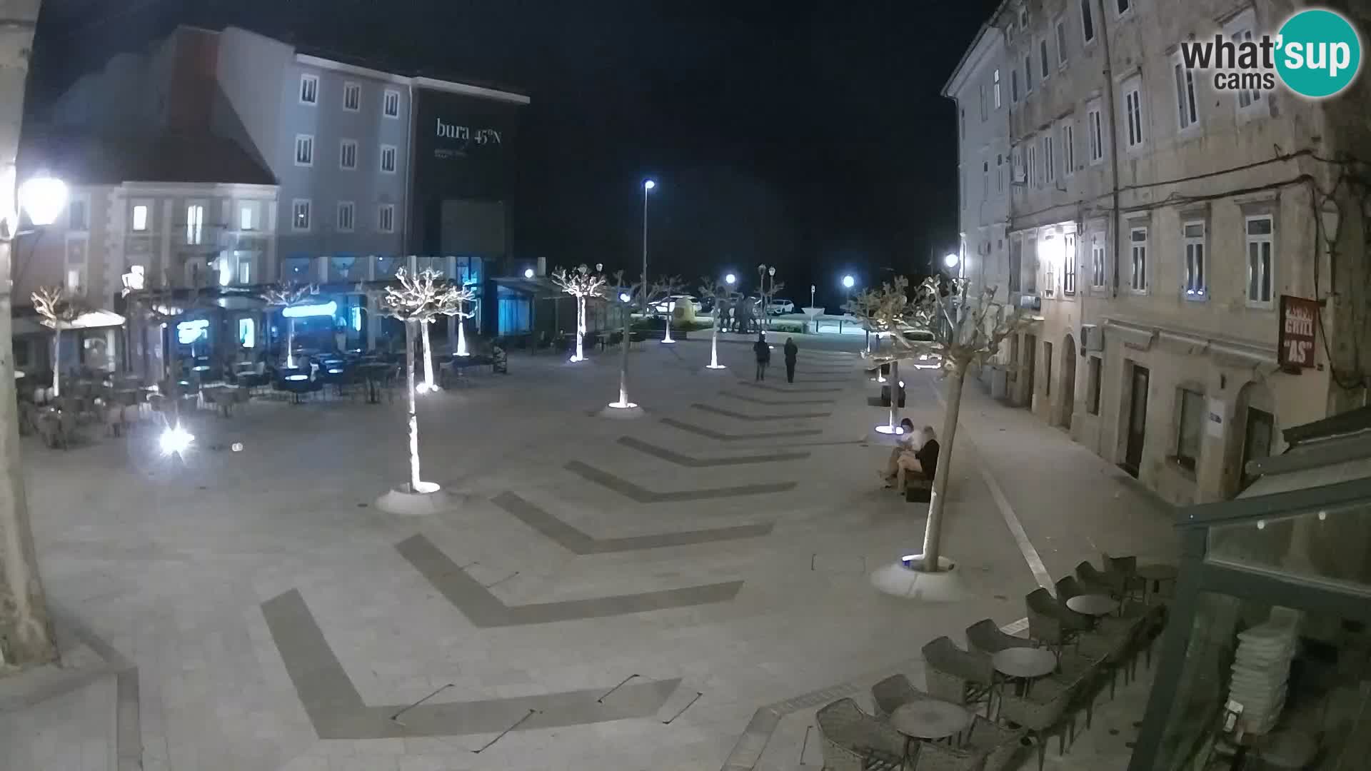 Centro de la ciudad de Senj – plaza Pavlin – Live Cam Dalmacia