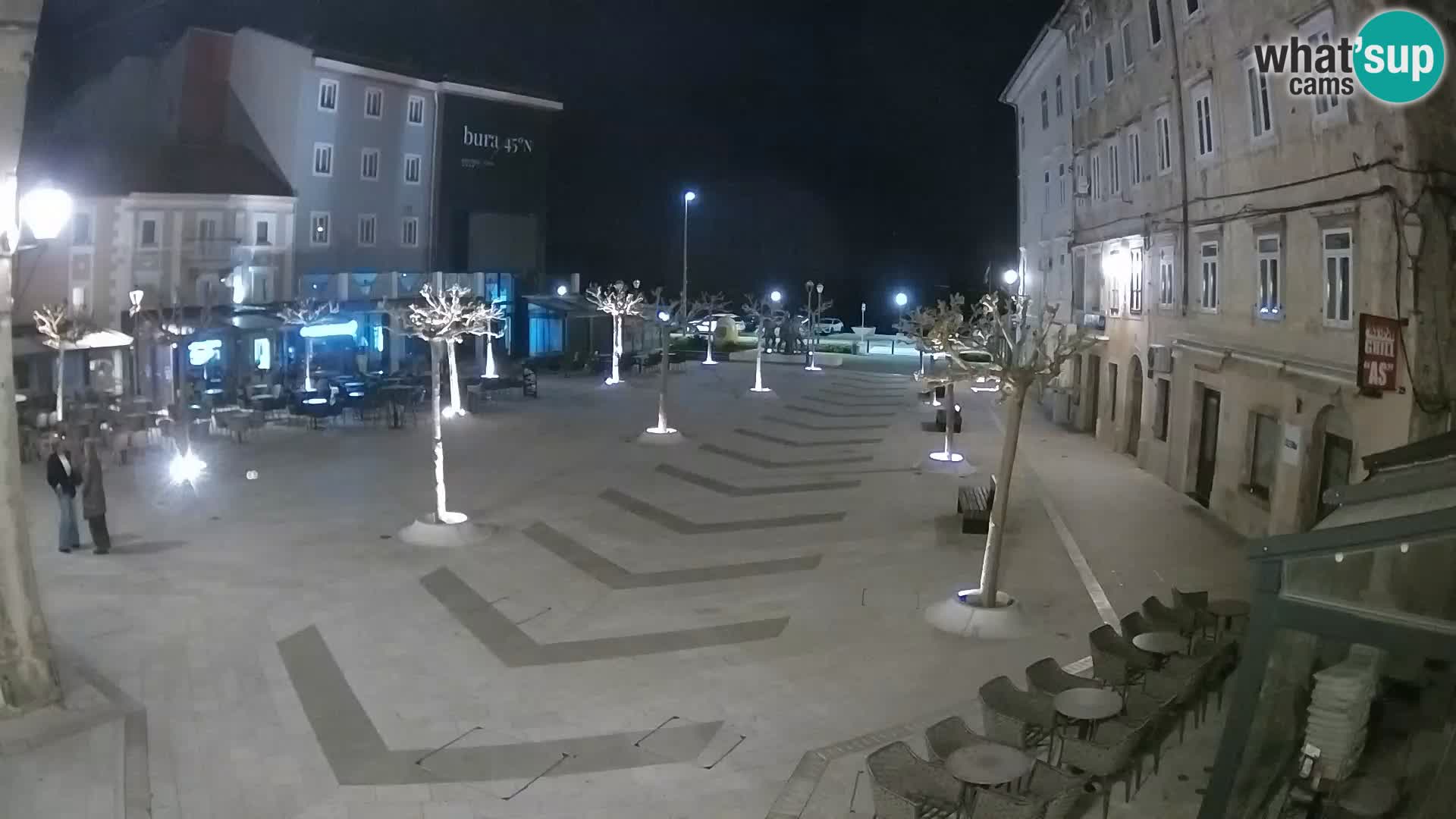 Centro de la ciudad de Senj – plaza Pavlin – Live Cam Dalmacia