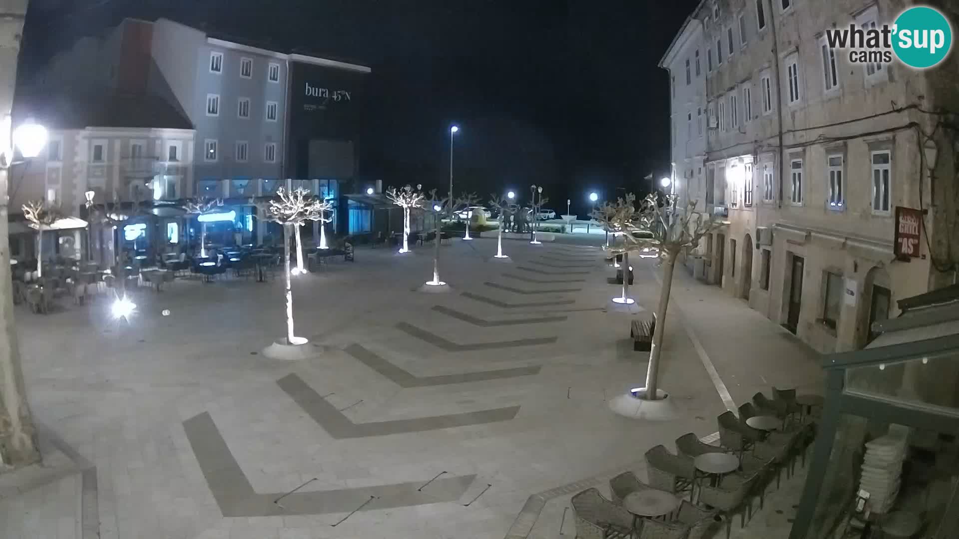 Centre de la ville de Senj – Place Pavlin – Live Cam Dalmatie