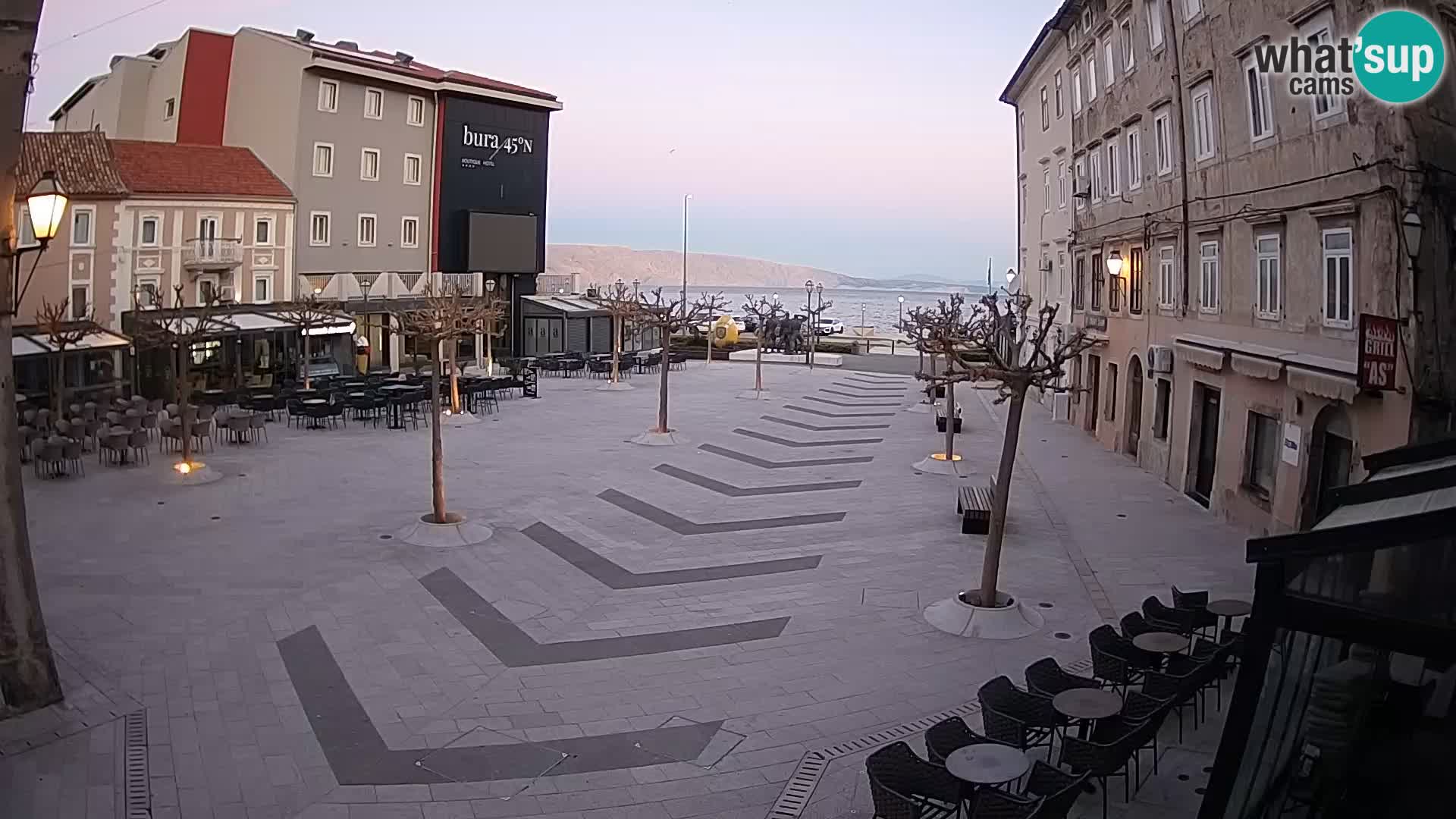 Centre de la ville de Senj – Place Pavlin – Live Cam Dalmatie