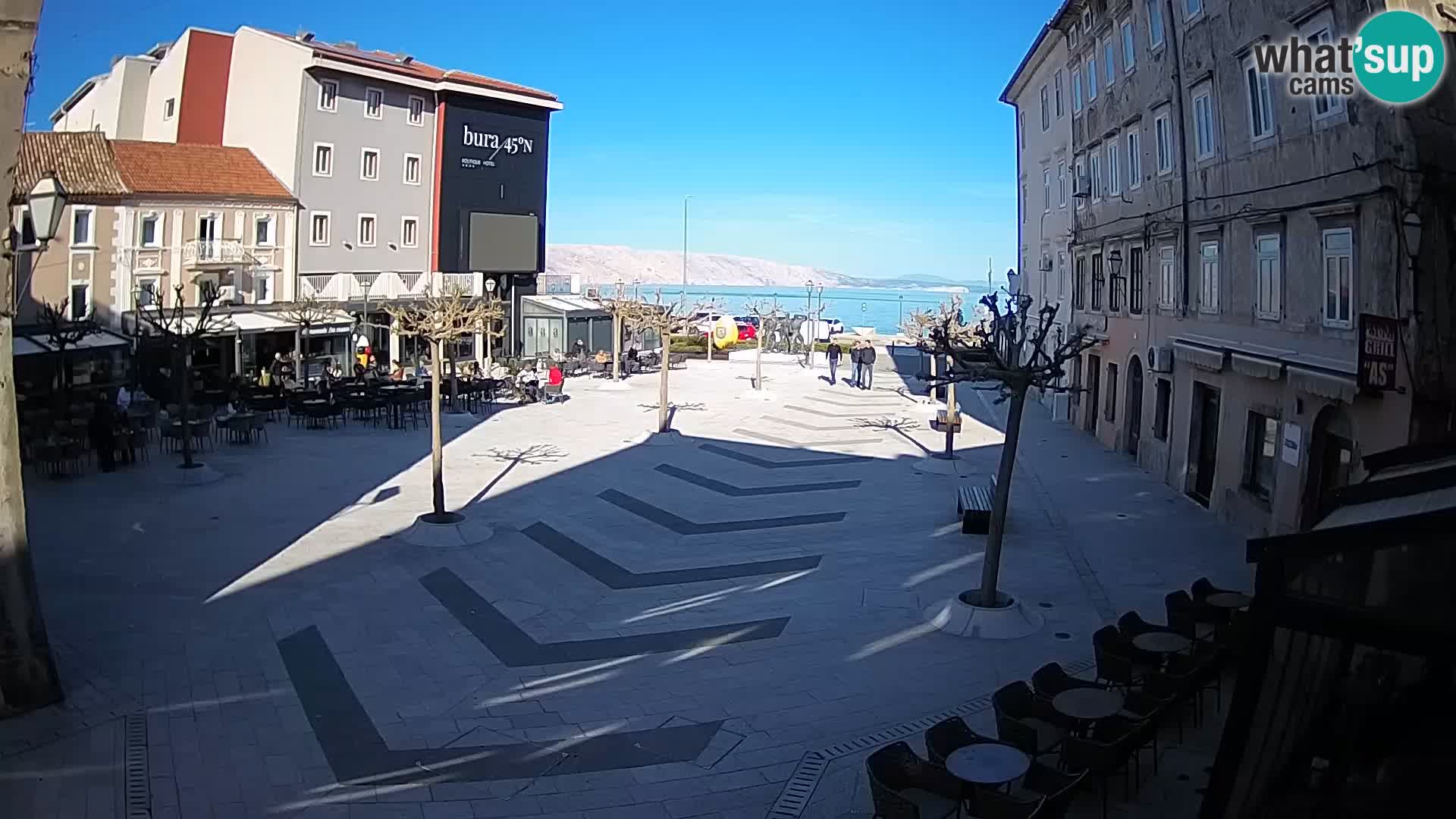 Zentrum der Stadt Senj – Pavlin platz – Live Cam Dalmatia