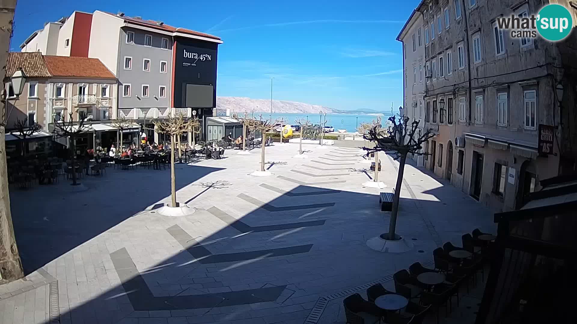Centre de la ville de Senj – Place Pavlin – Live Cam Dalmatie
