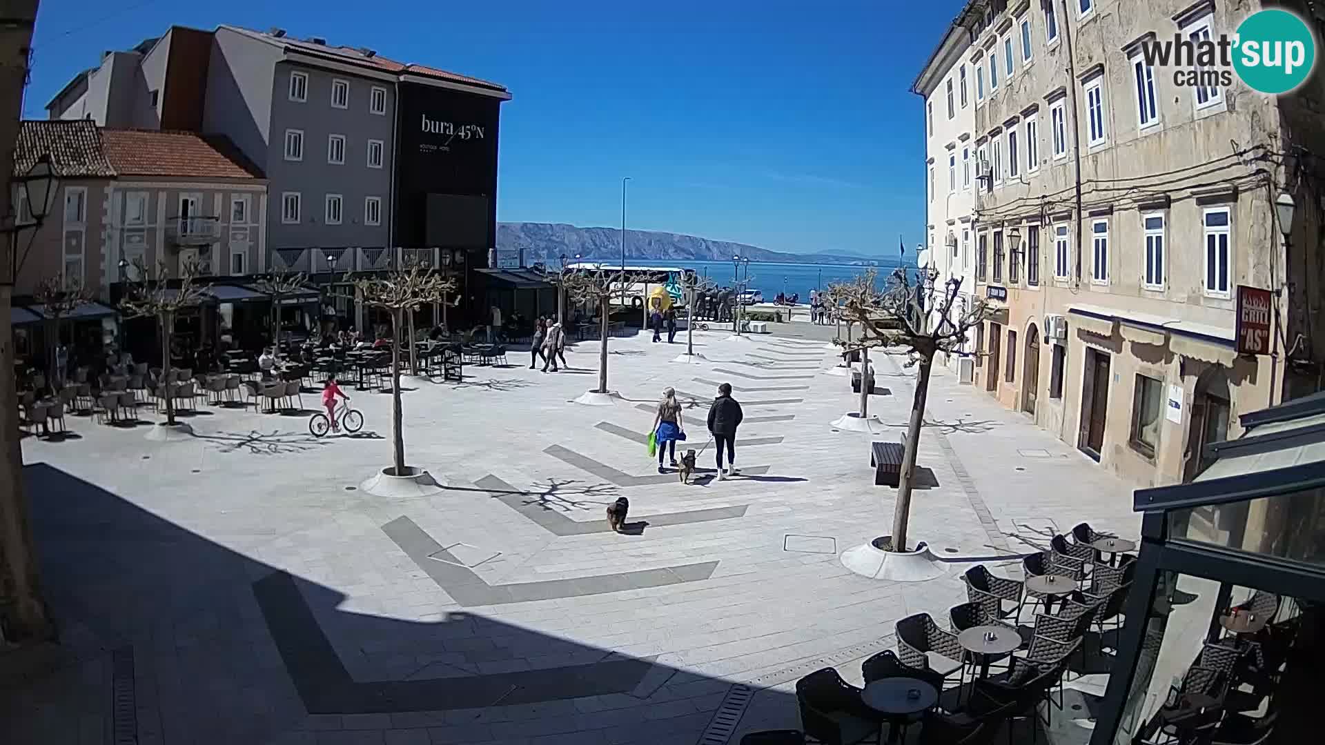 Zentrum der Stadt Senj – Pavlin platz – Live Cam Dalmatia