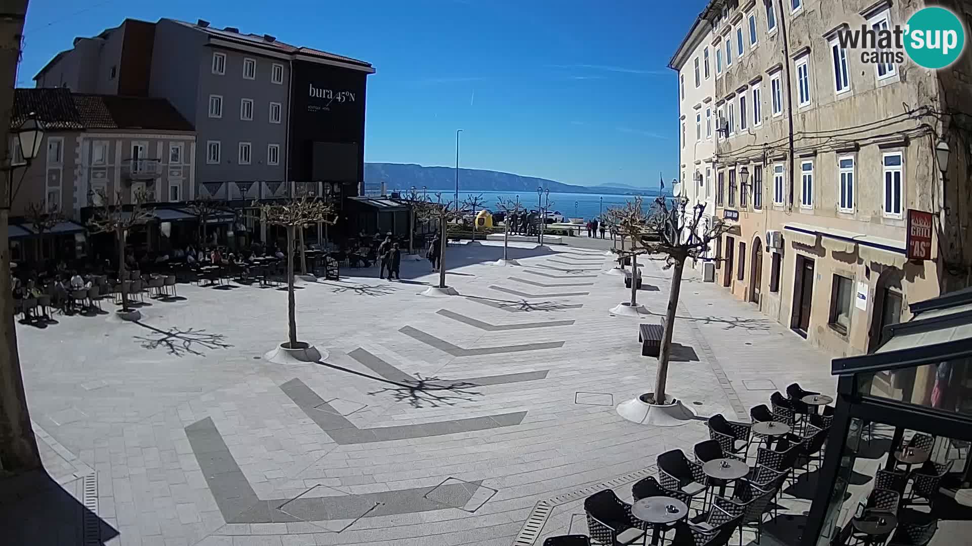 Center of Senj city – Pavlin square – Live Cam Dalmatia