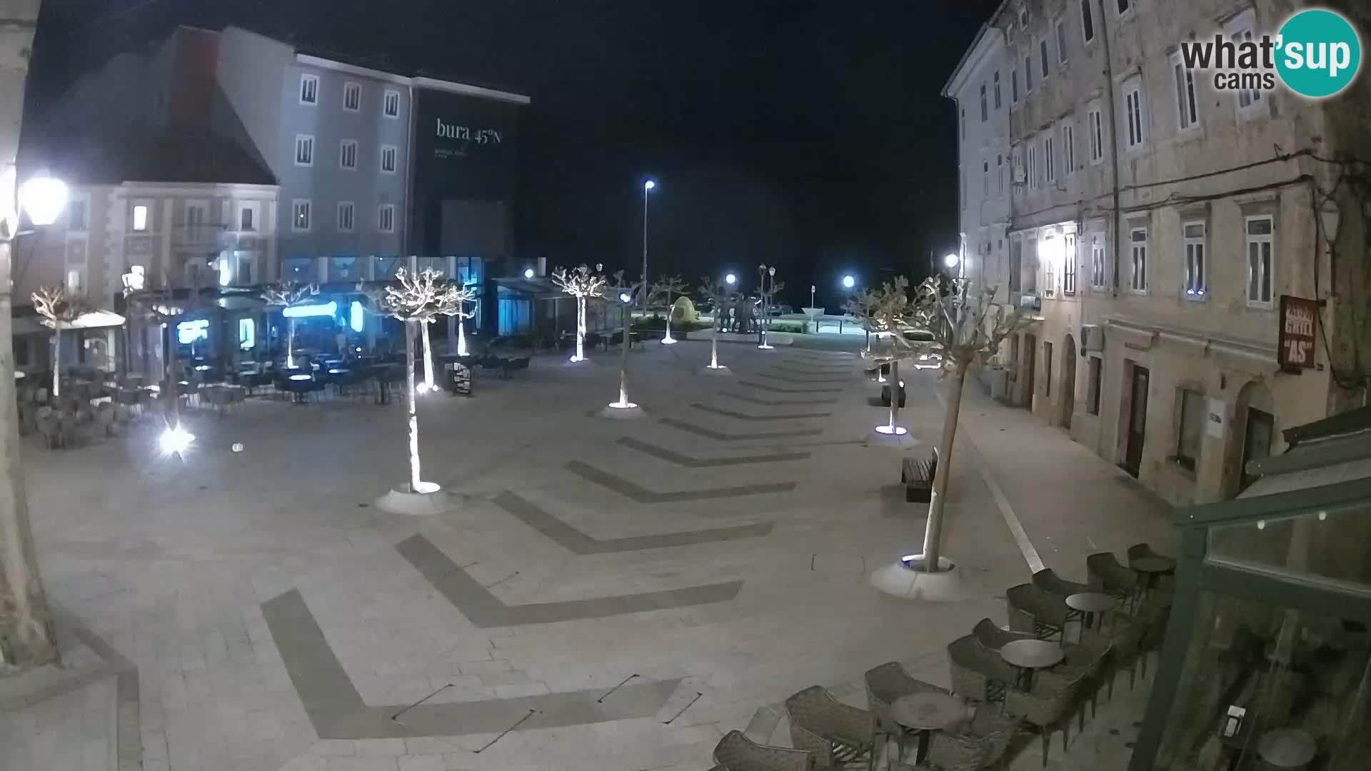 Centro de la ciudad de Senj – plaza Pavlin – Live Cam Dalmacia
