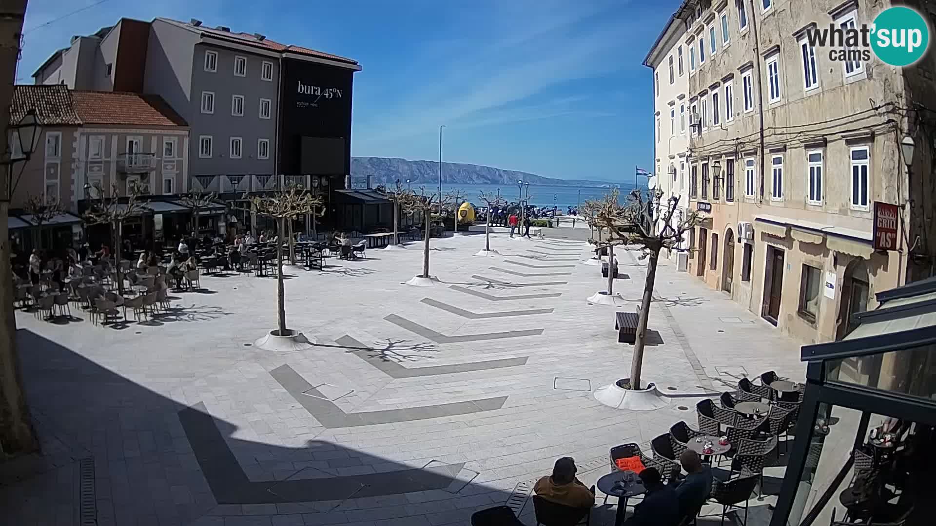 Centro della città di Senj – Piazza Pavlin – Live Cam Dalmazia