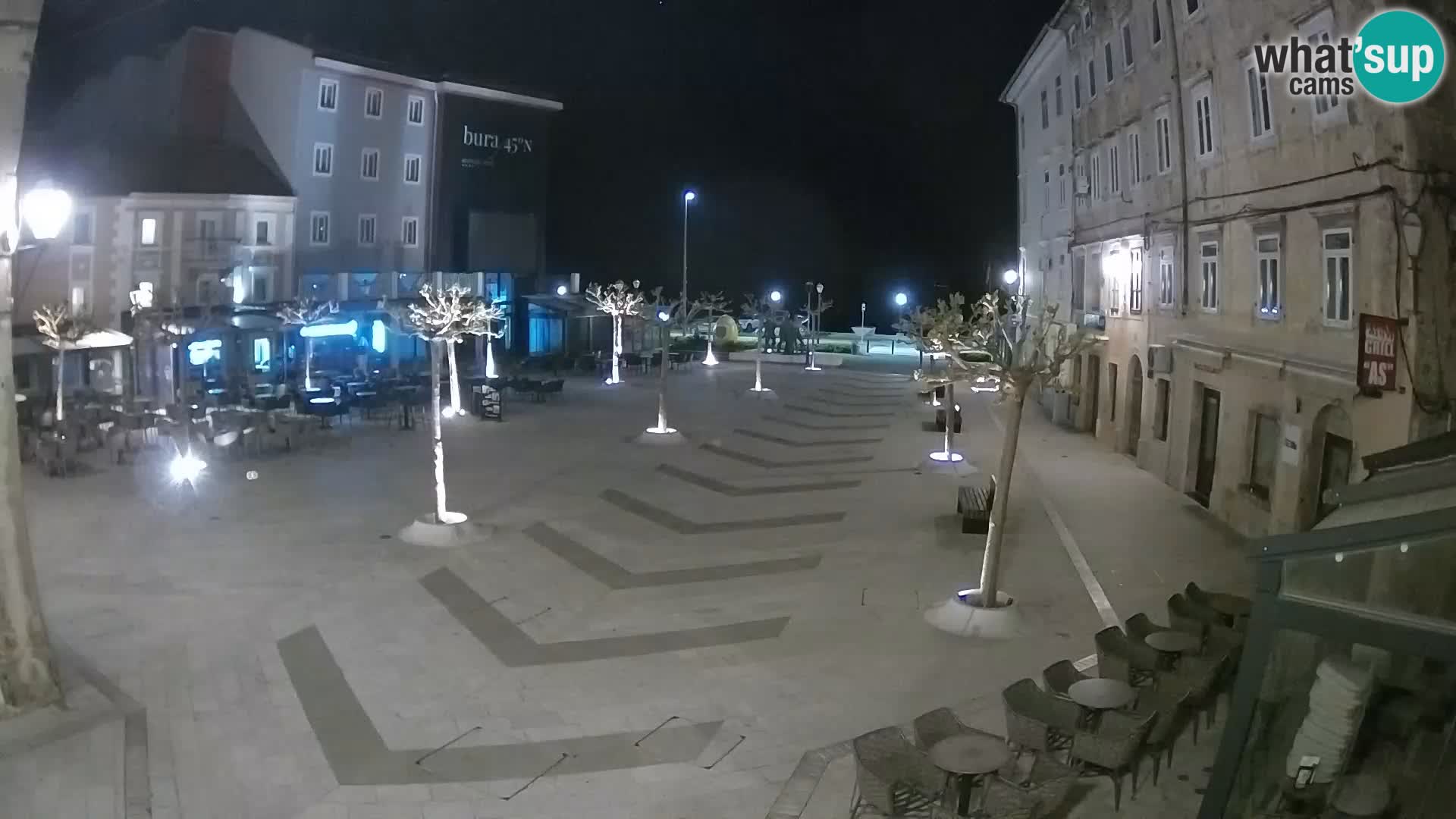 Center of Senj city – Pavlin square – Live Cam Dalmatia