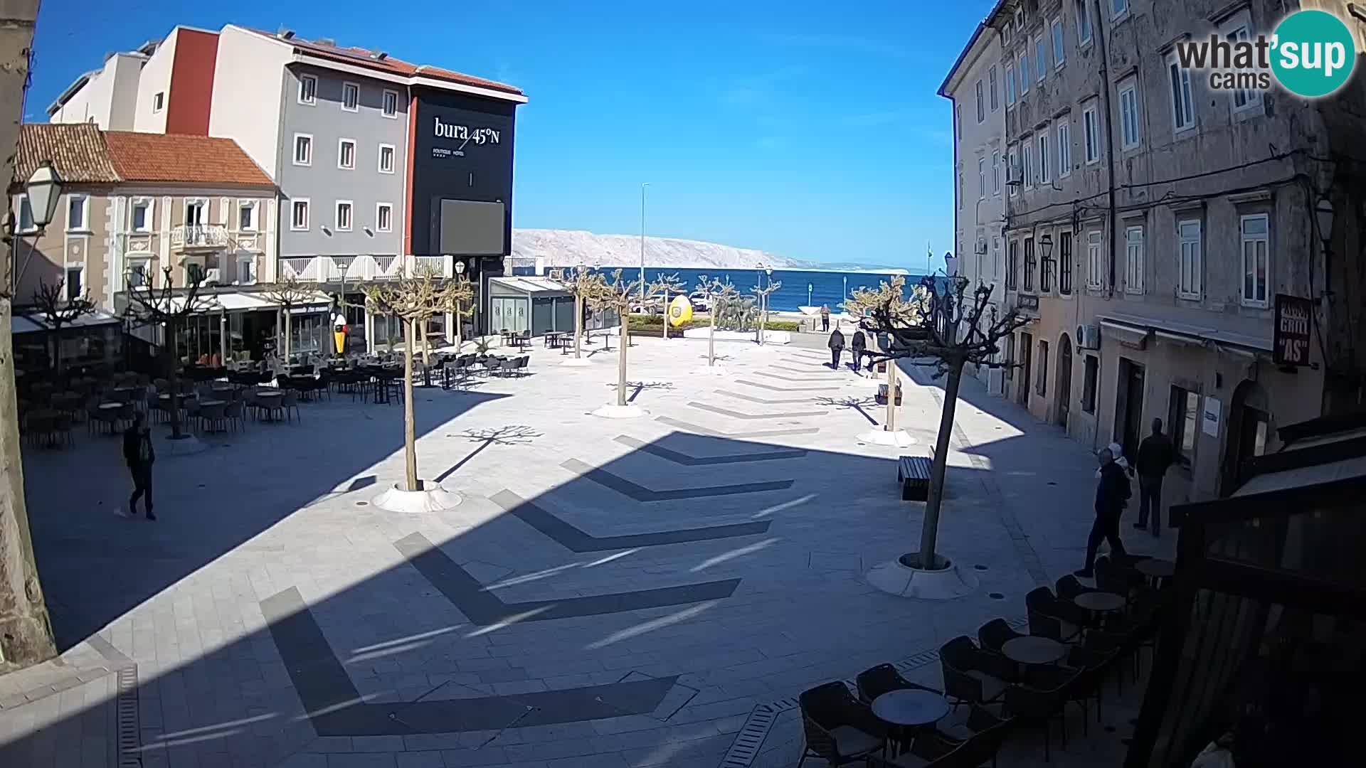 Center mesta Senj – Pavlinski trg – spletne kamere Dalmacija