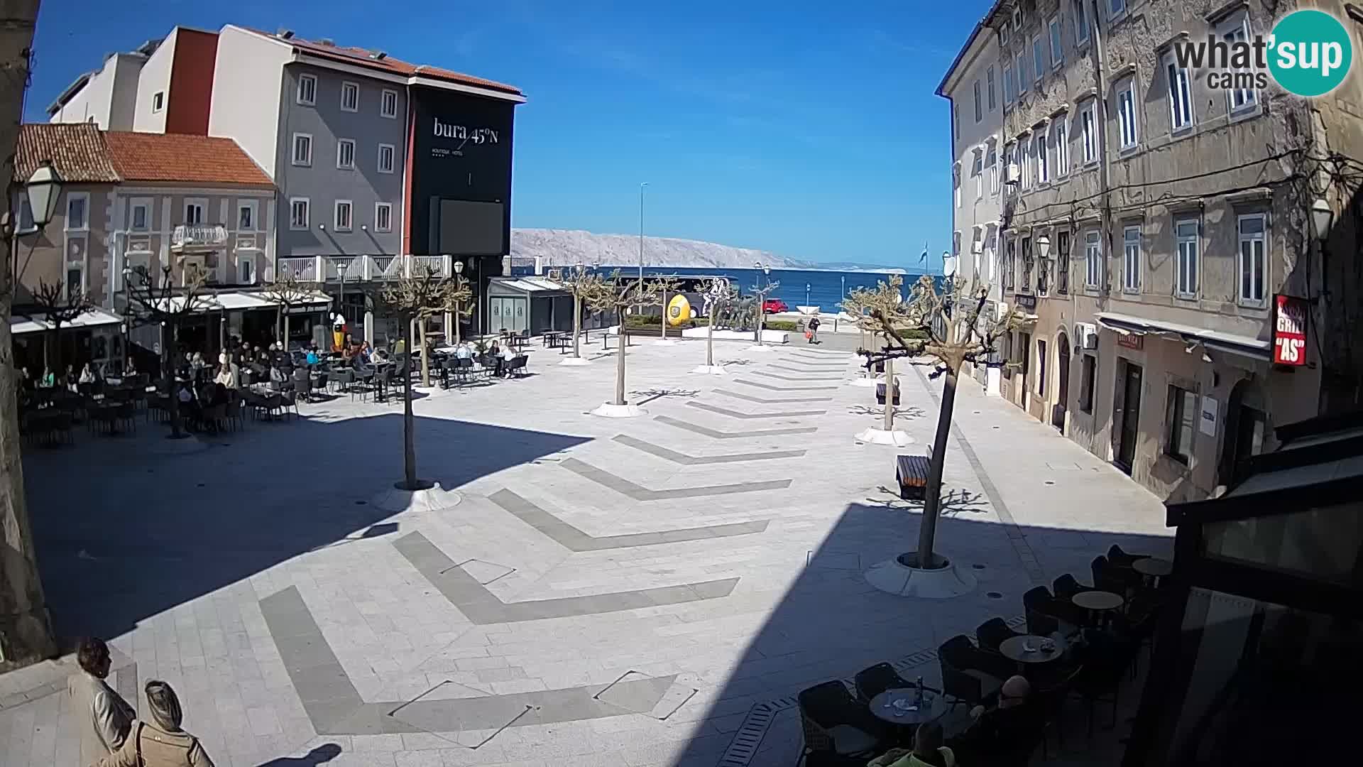 Center of Senj city – Pavlin square – Live Cam Dalmatia