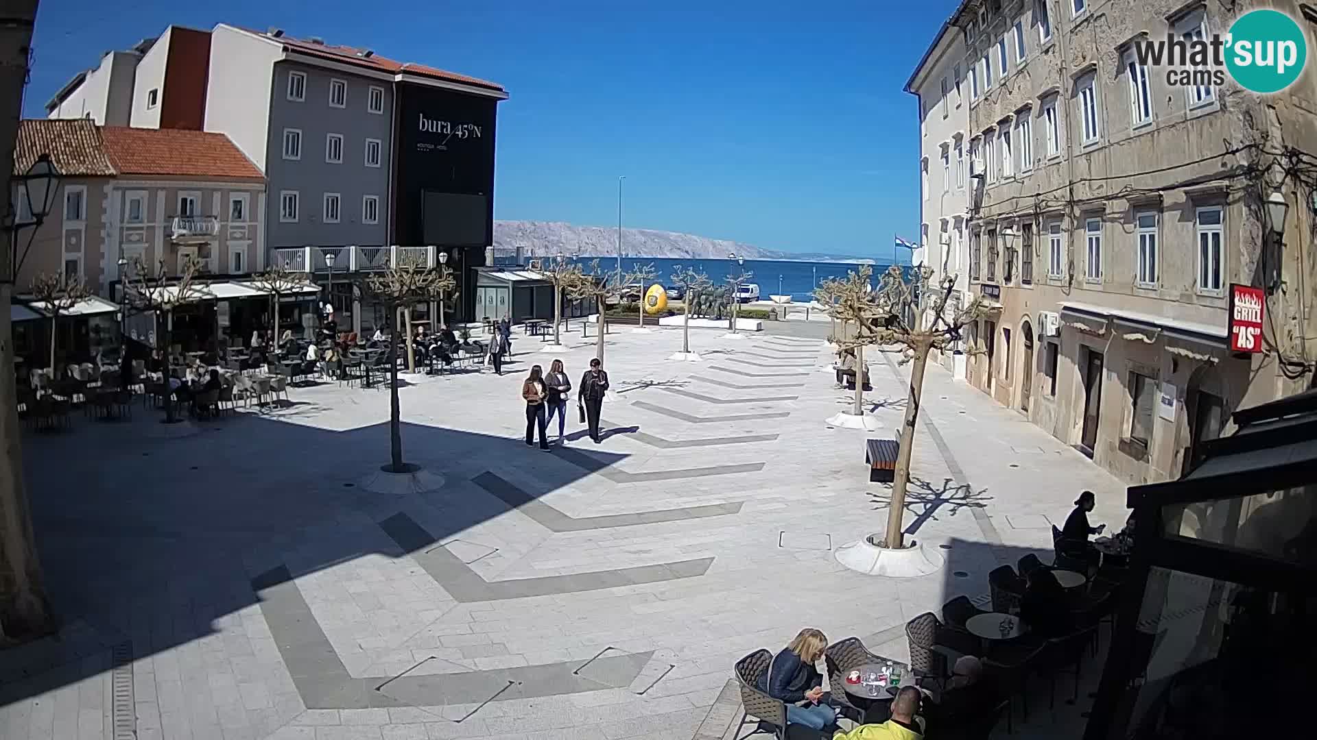 Zentrum der Stadt Senj – Pavlin platz – Live Cam Dalmatia
